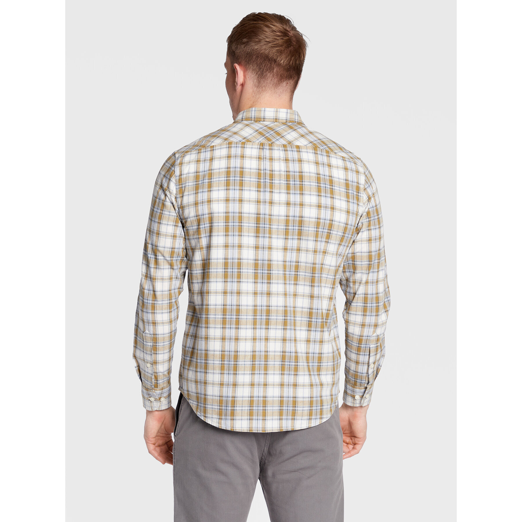 Lee Cămașă Button down L880DG85 112322587 Bej Regular Fit - Pled.ro