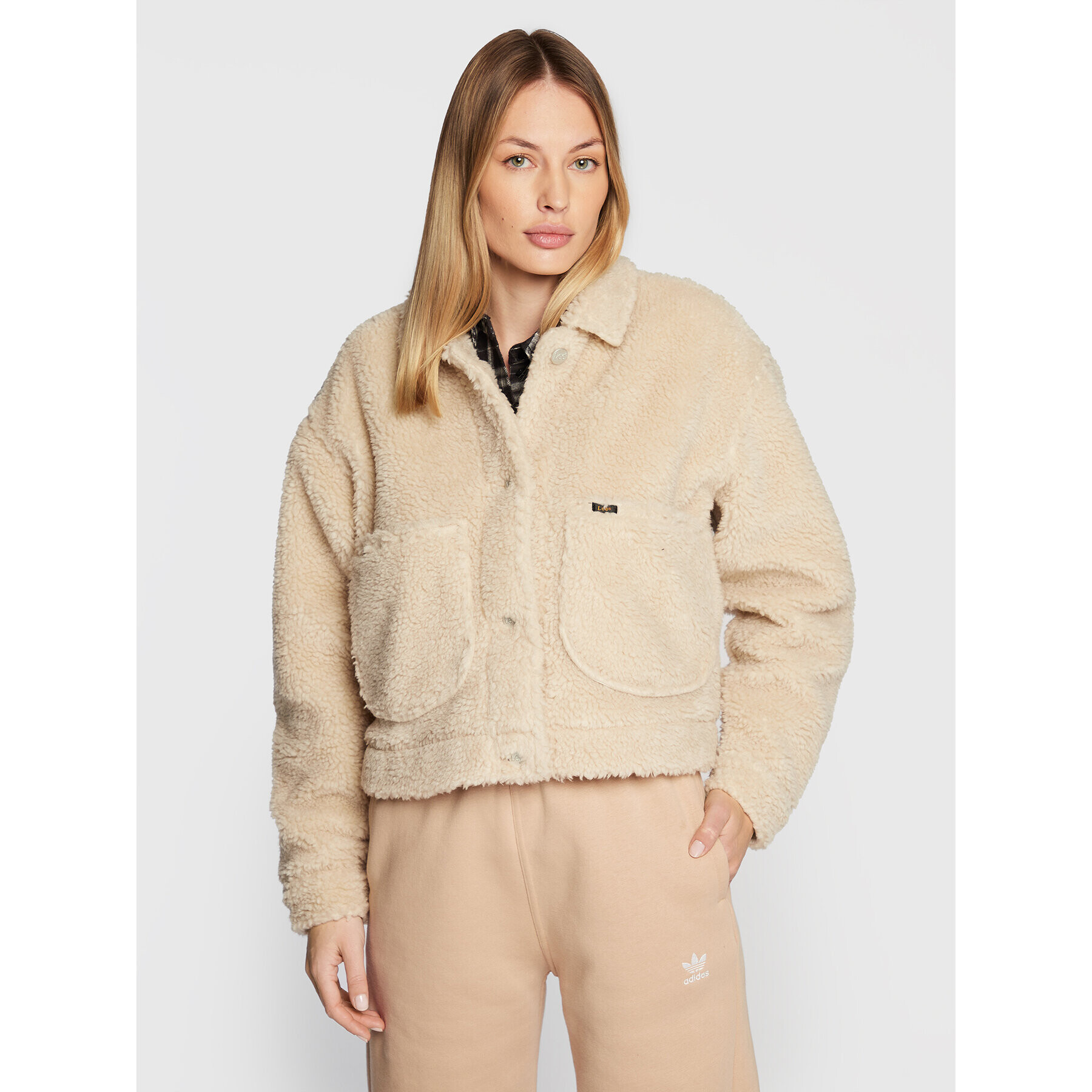 Lee Cojoc Sherpa L55GAVDN 112320654 Bej Regular Fit - Pled.ro