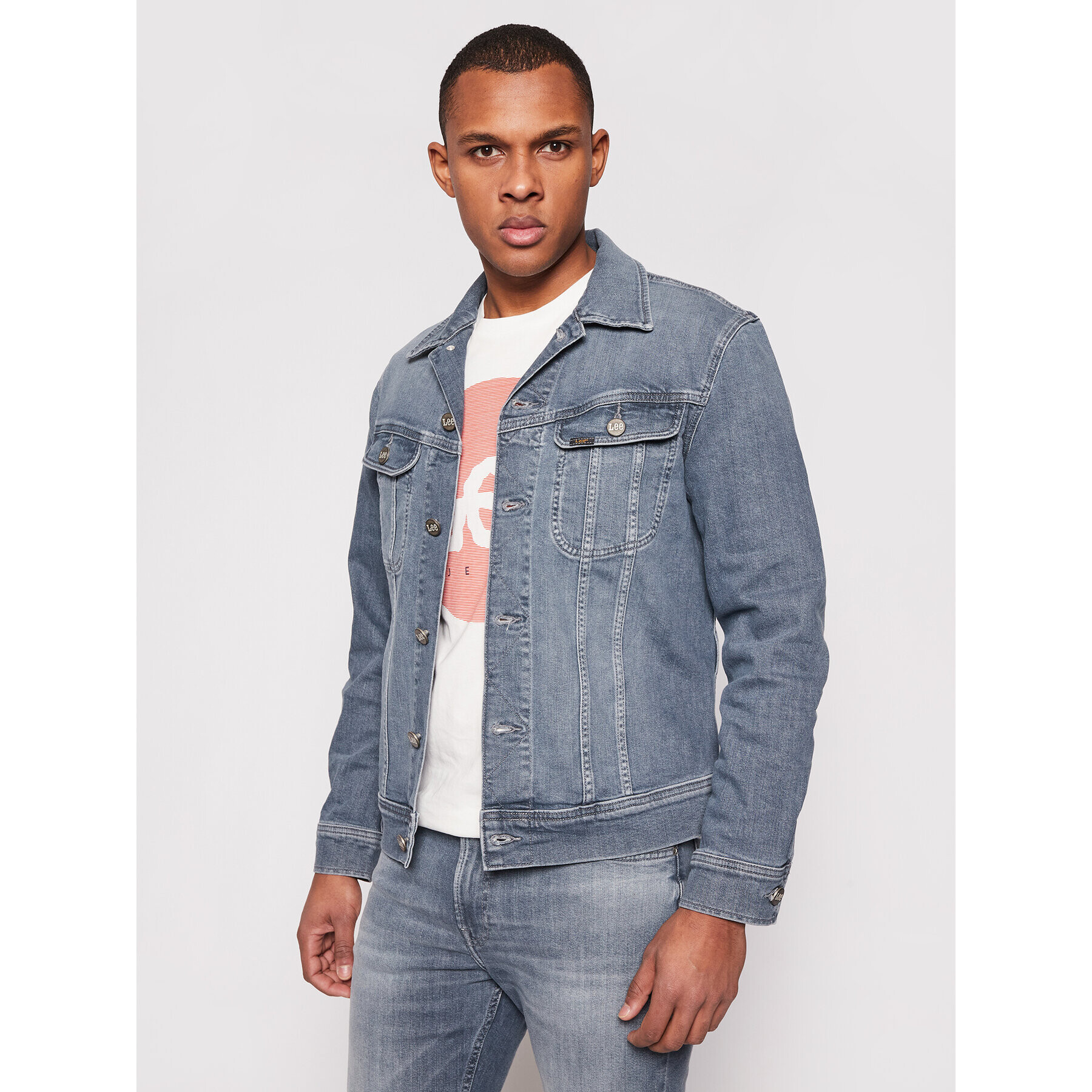 Lee Geacă de blugi Rider L89RNKUQ Bleumarin Slim Fit - Pled.ro