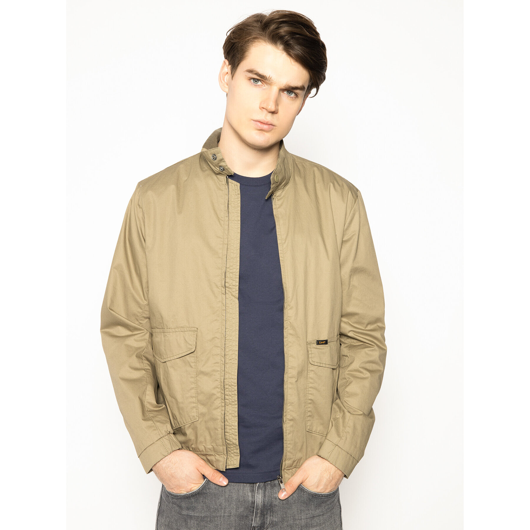 Lee Geacă Harrington L88TCRNG Verde Regular Fit - Pled.ro