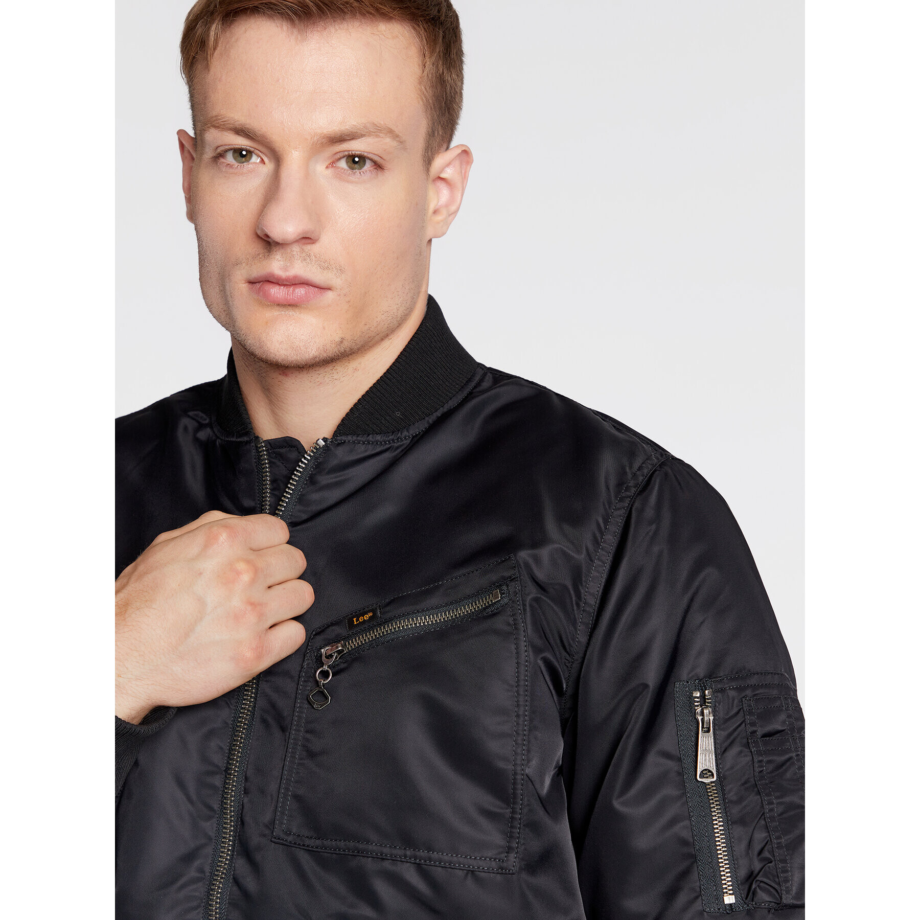 Lee Geacă bomber Bomber L87GOS01 112321553 Negru Regular Fit - Pled.ro