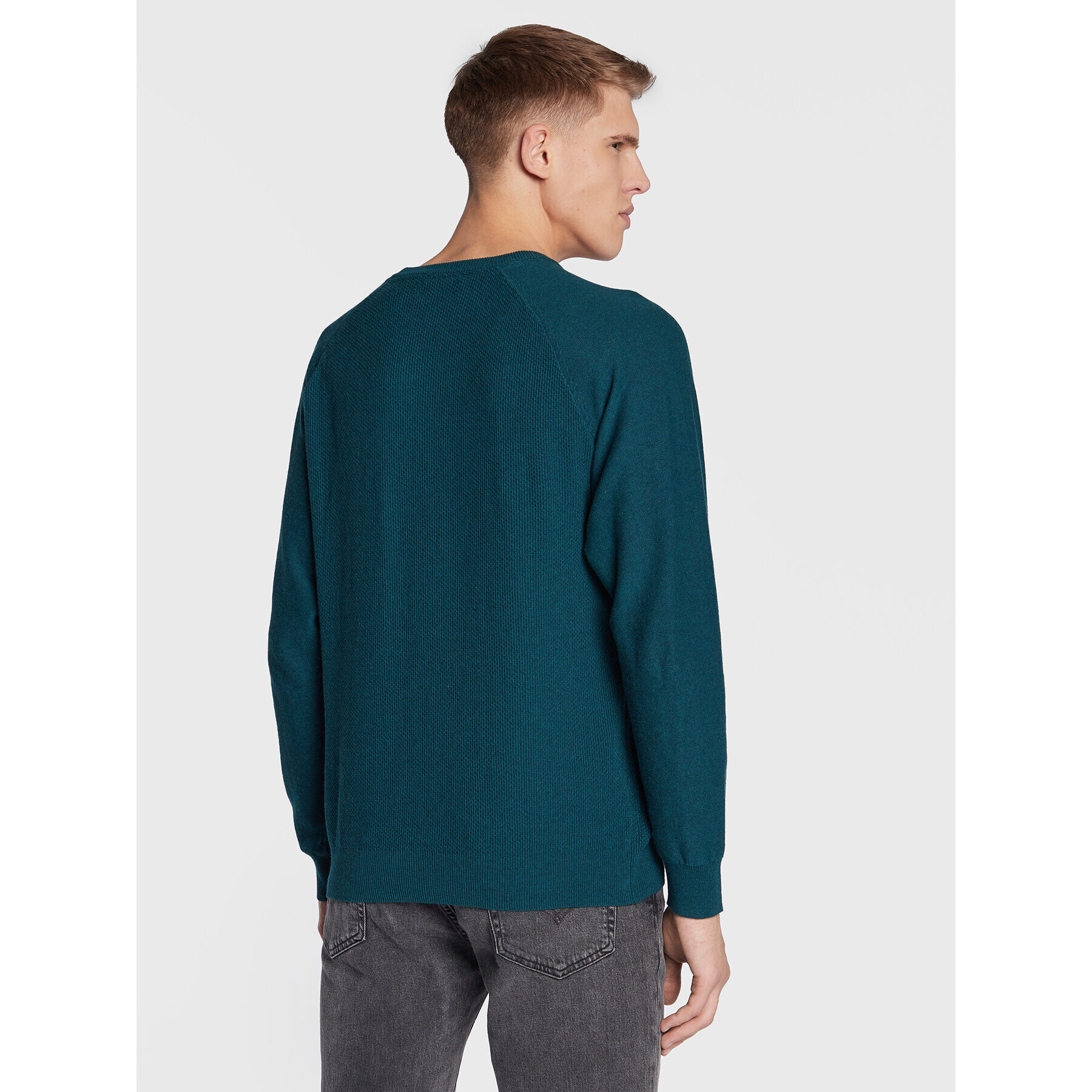 Lee Pulover Raglan L83PKH96 112321586 Verde Regular Fit - Pled.ro