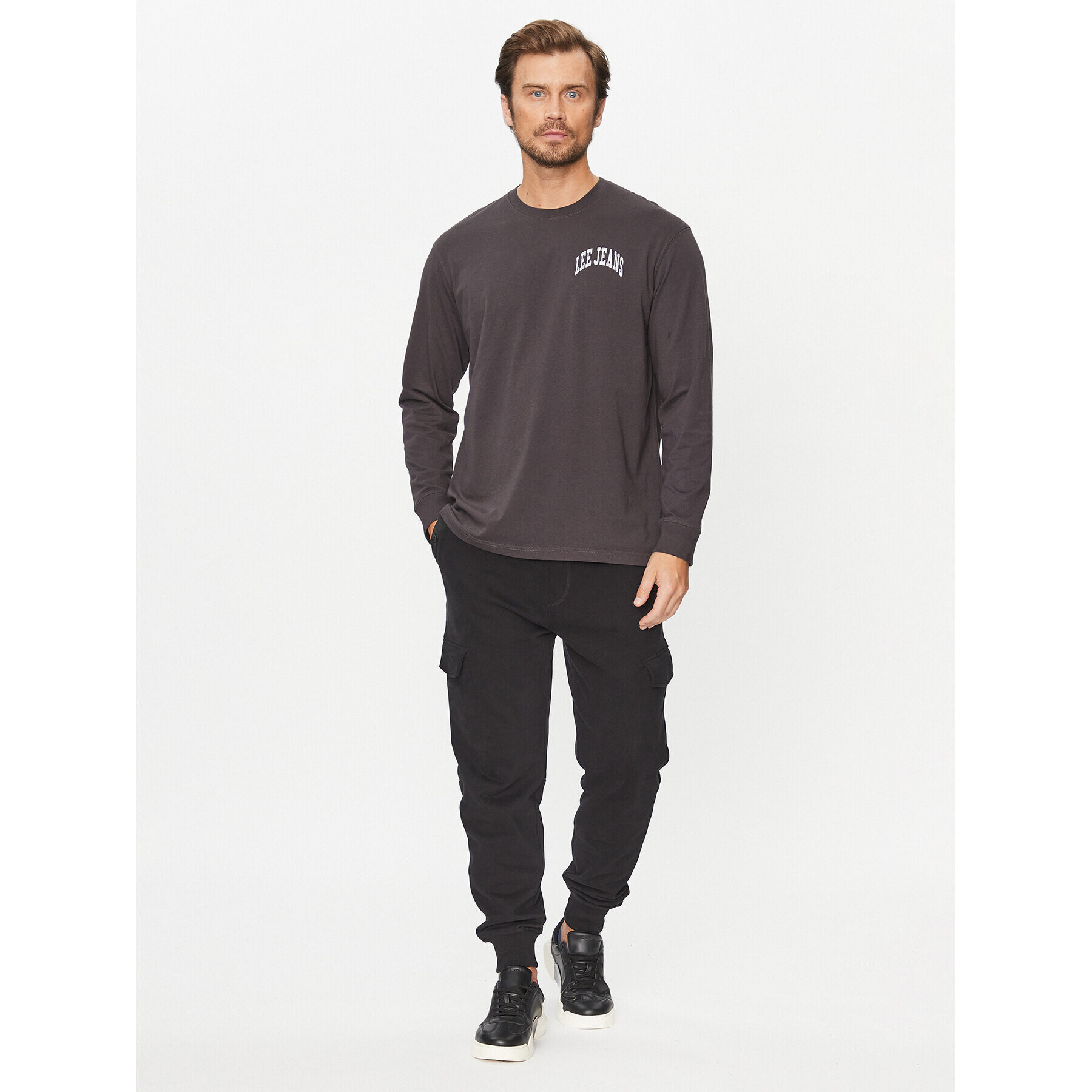 Lee Tricou 112341730 Negru Relaxed Fit - Pled.ro