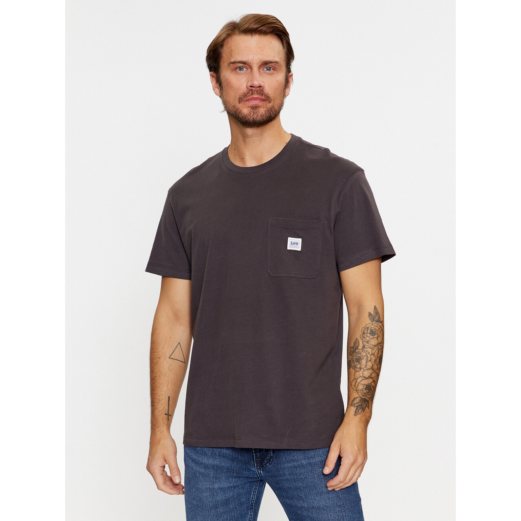 Lee Tricou 112341743 Negru Relaxed Fit - Pled.ro