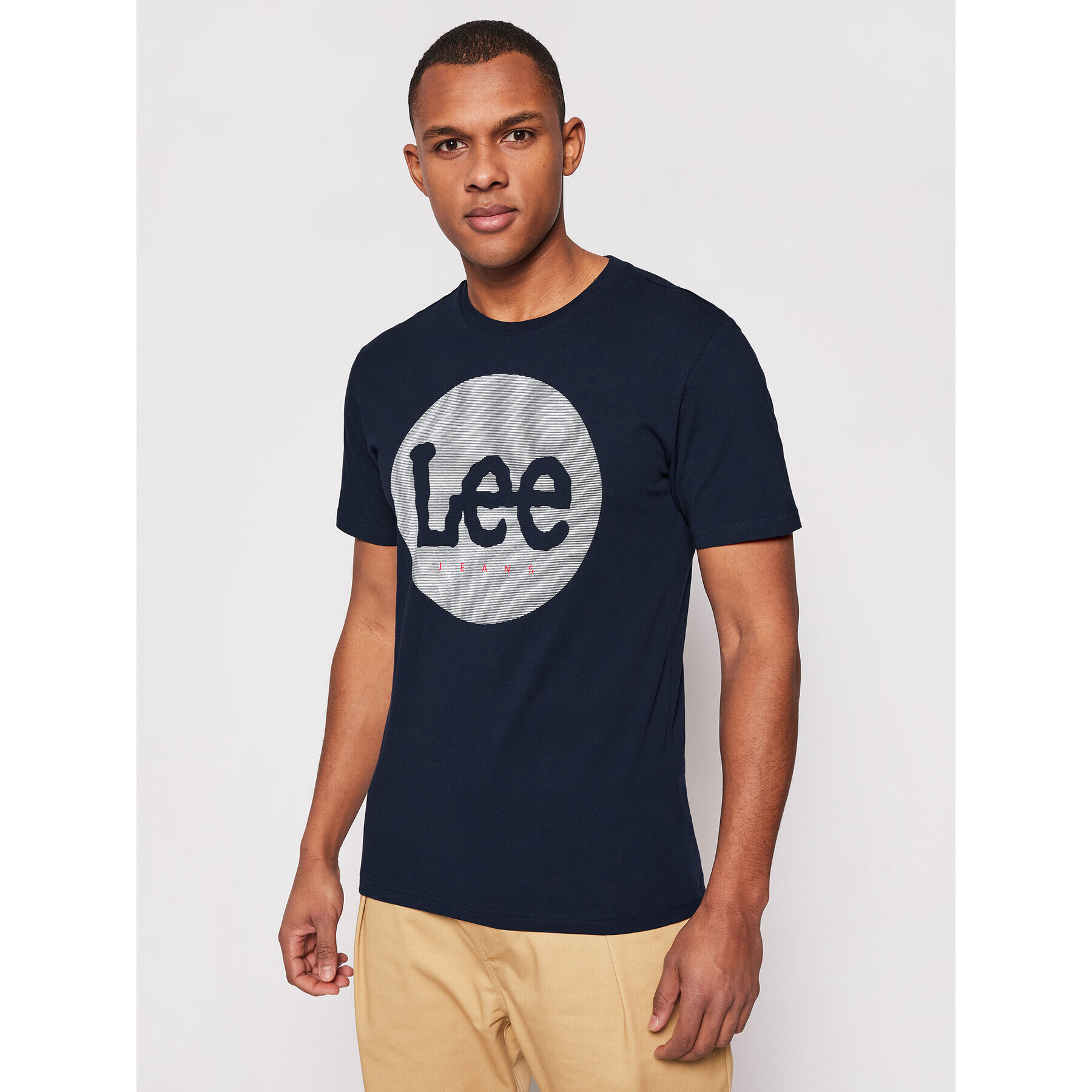 Lee Tricou Circle L64EFQ35 Bleumarin Regular Fit - Pled.ro