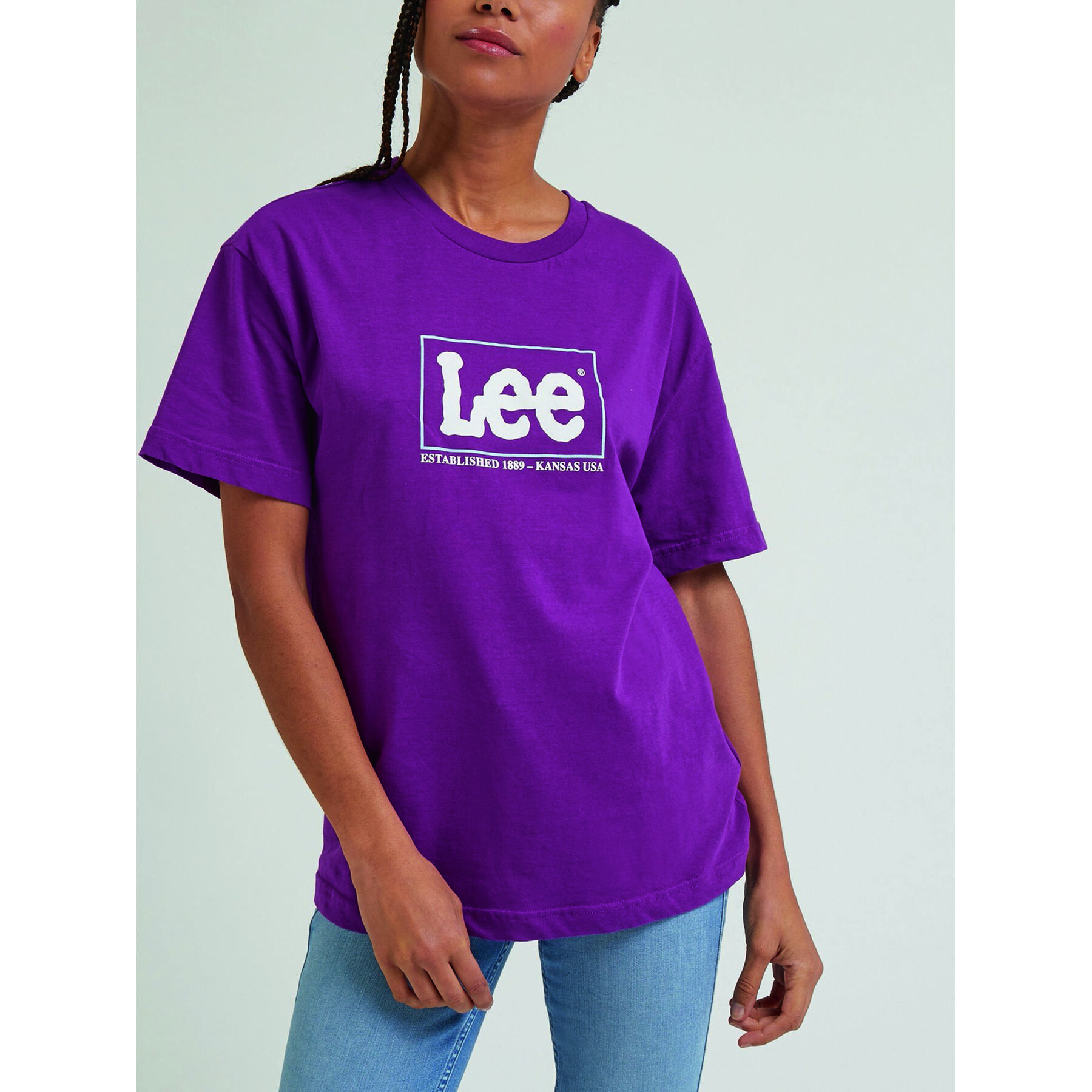 Lee Tricou L43UEPA10 Violet Regular Fit - Pled.ro