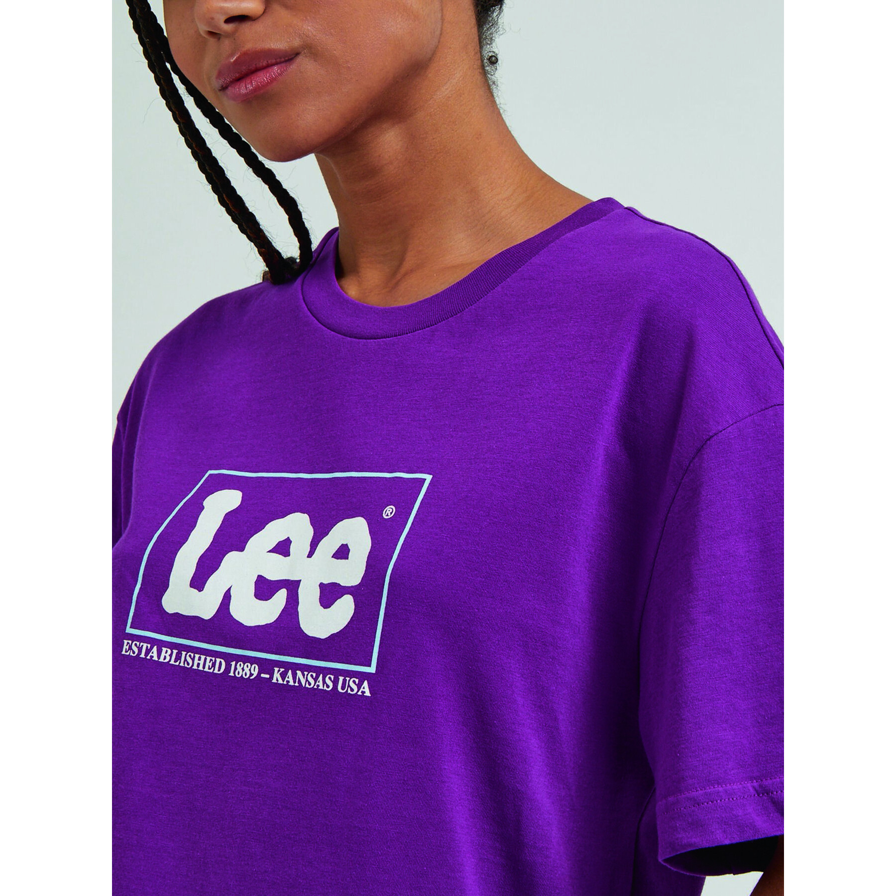 Lee Tricou L43UEPA10 Violet Regular Fit - Pled.ro