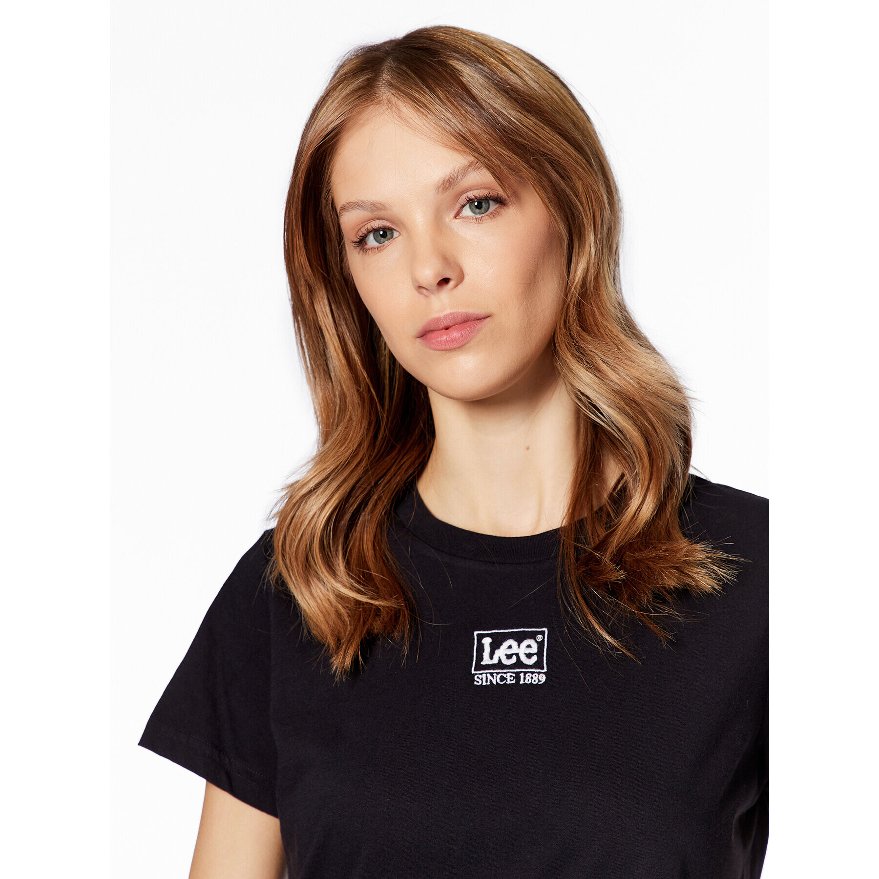 Lee Tricou L49EEH01 Negru Relaxed Fit - Pled.ro