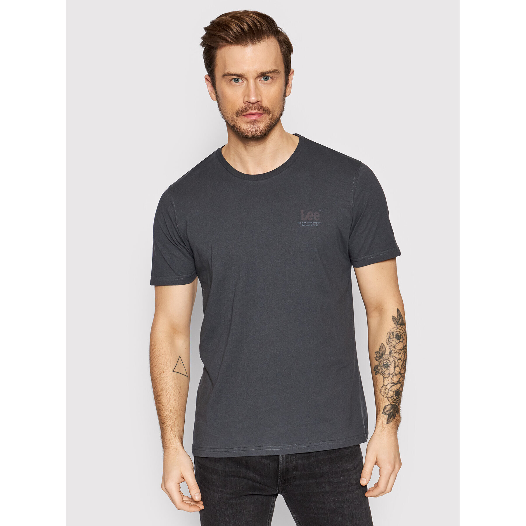 Lee Tricou L68SFEON Negru Regular Fit - Pled.ro