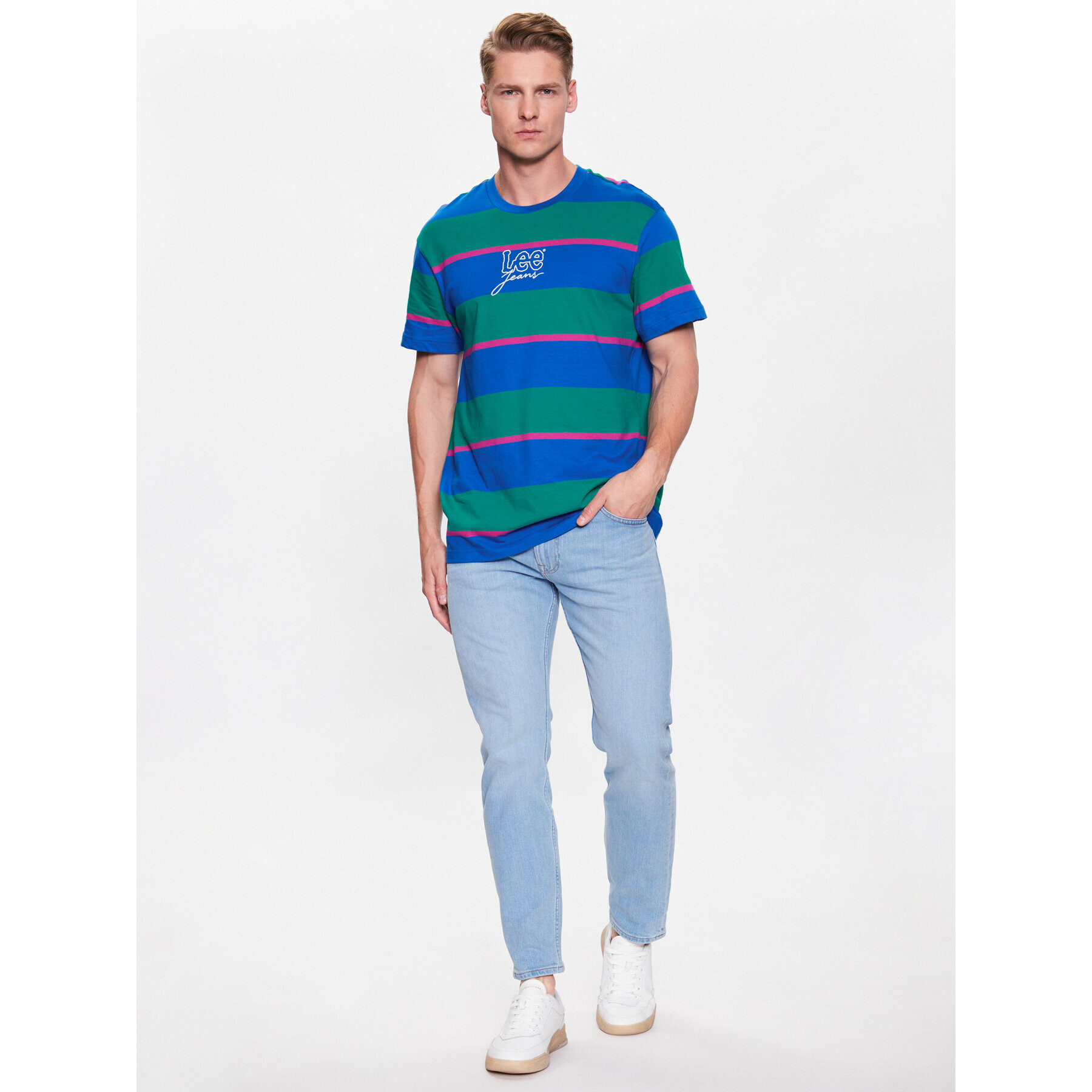 Lee Tricou LL11FNA13 Colorat Regular Fit - Pled.ro