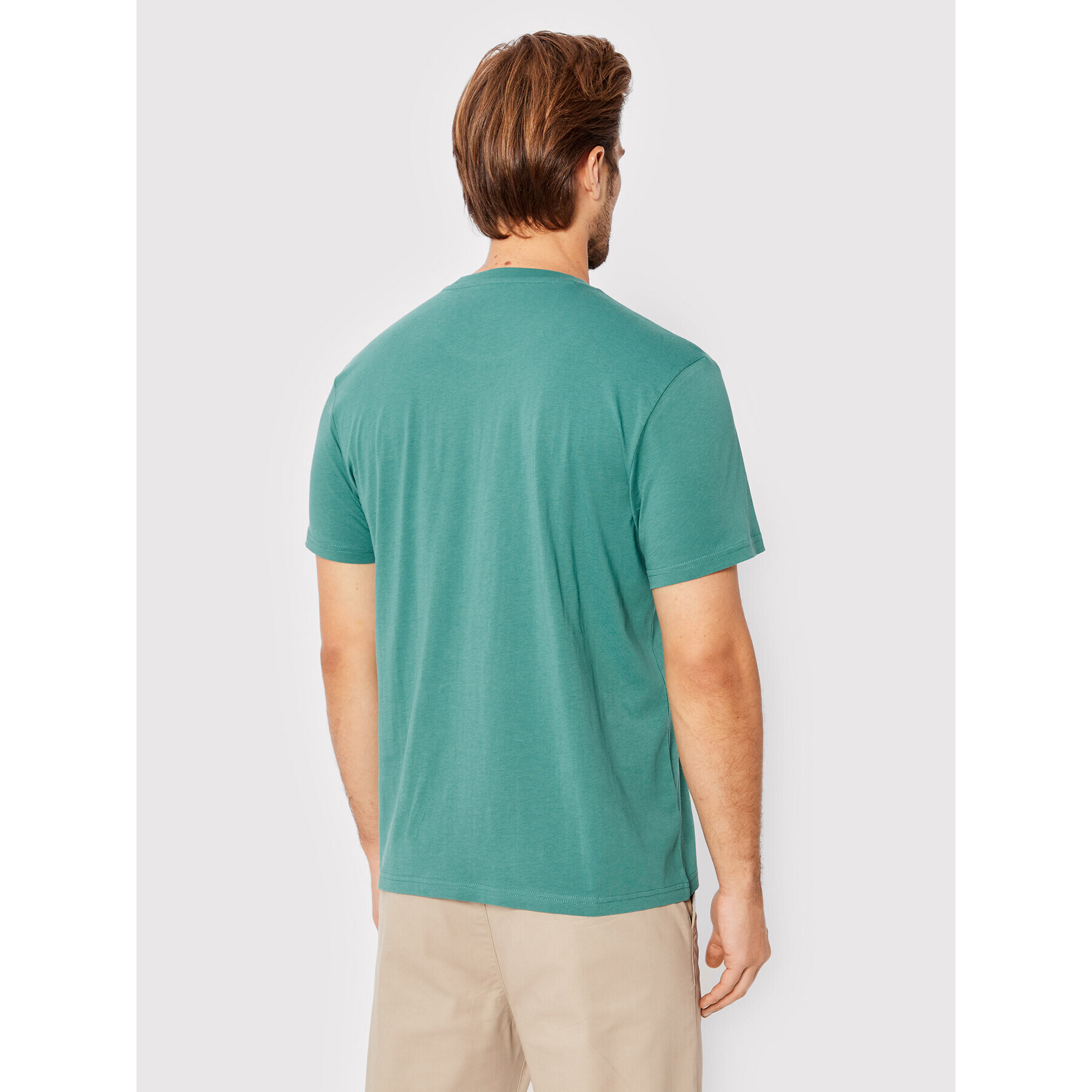 Lee Tricou Patch Logo L60UFQDO Verde Regular Fit - Pled.ro