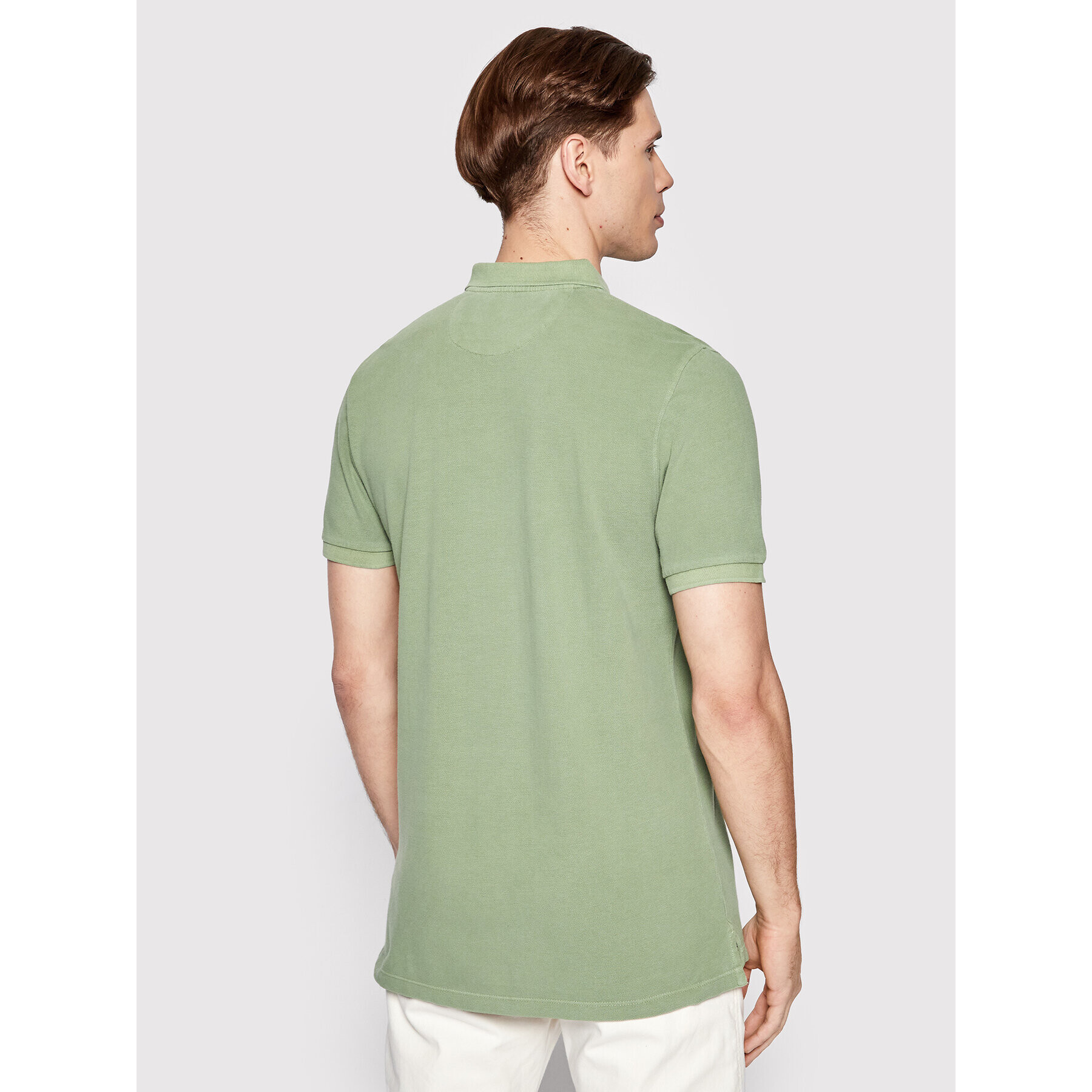 Lee Tricou polo Nat Dye L65CQSUA Verde Regular Fit - Pled.ro