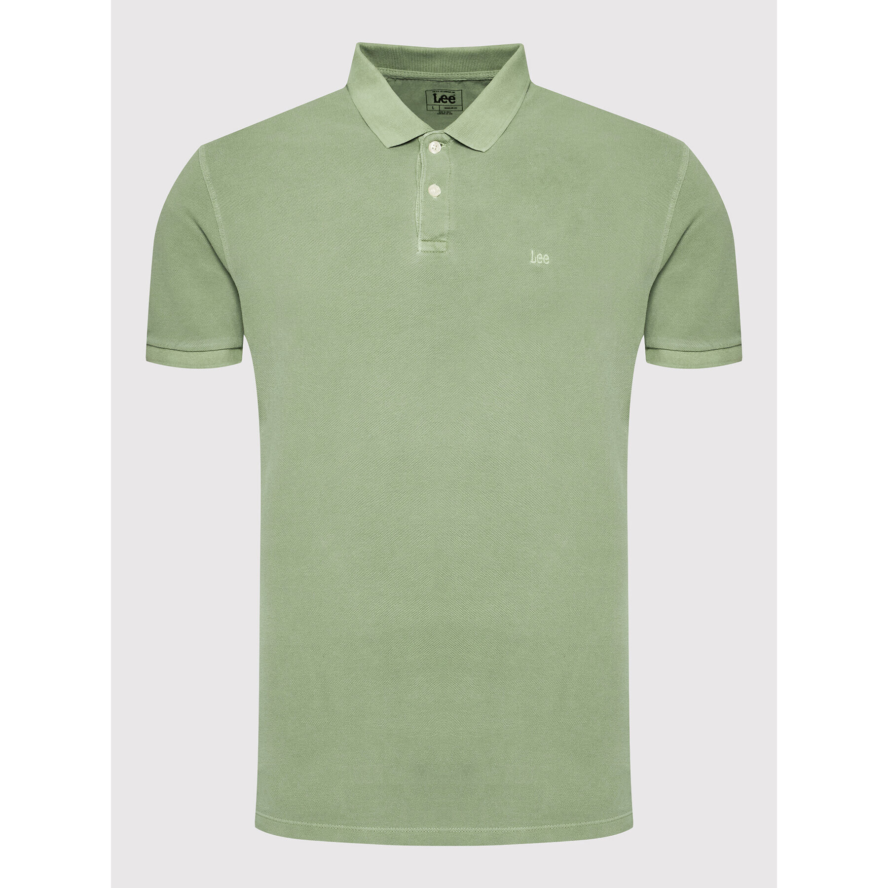 Lee Tricou polo Nat Dye L65CQSUA Verde Regular Fit - Pled.ro