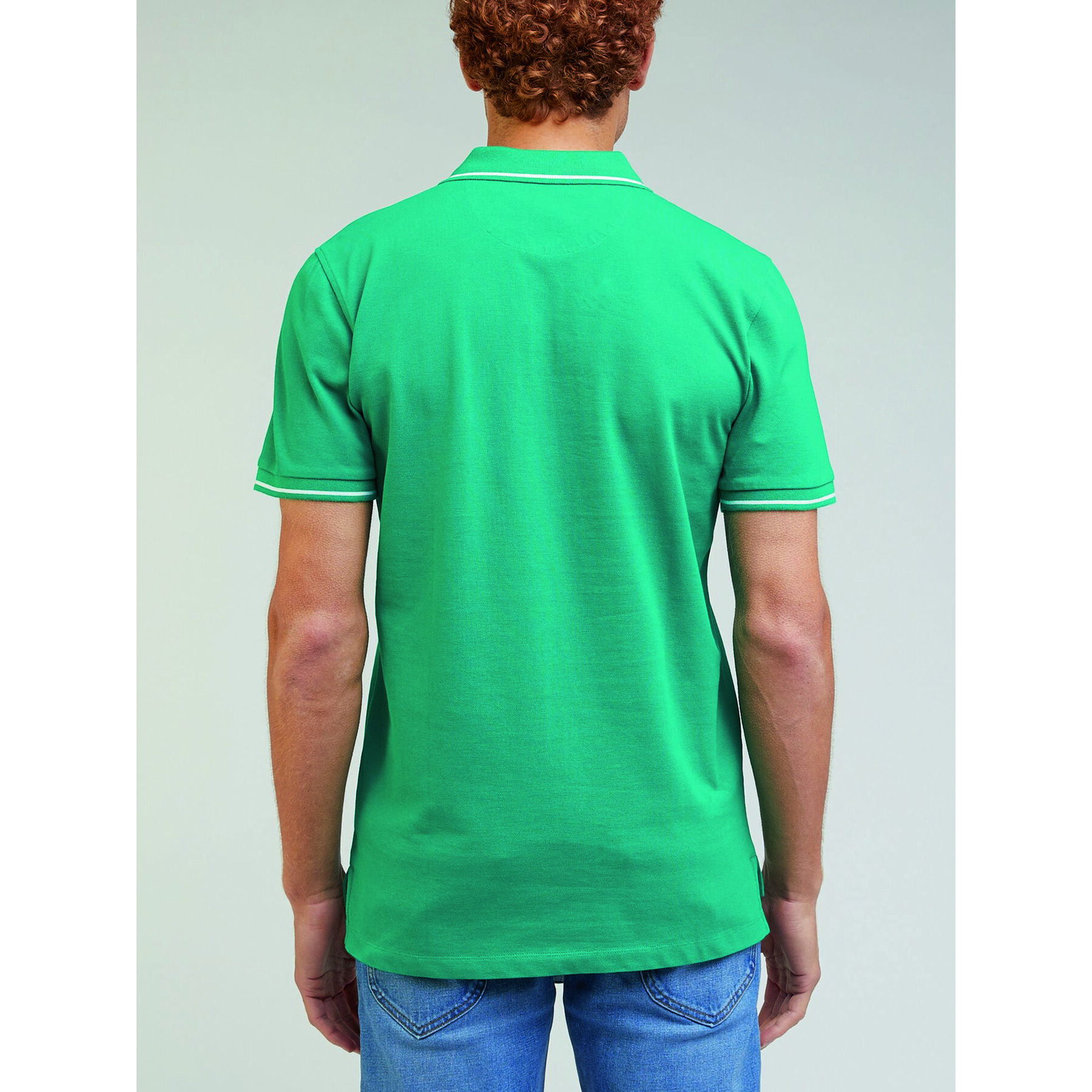 Lee Tricou polo Pique L61ARLA12 Verde Regular Fit - Pled.ro