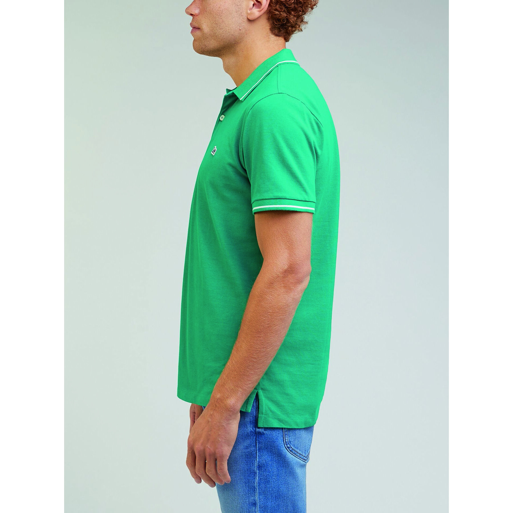 Lee Tricou polo Pique L61ARLA12 Verde Regular Fit - Pled.ro