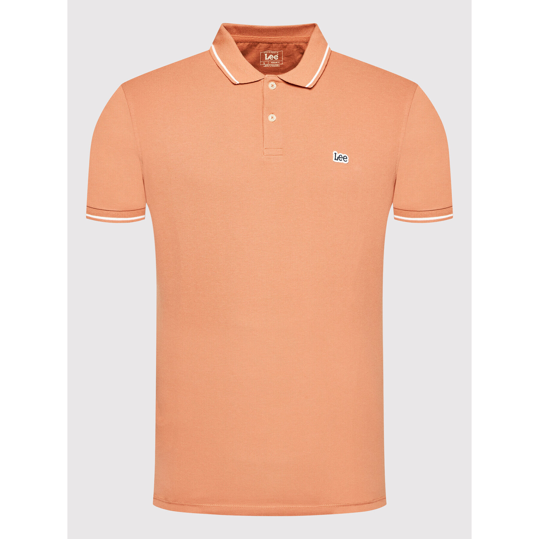 Lee Tricou polo Pique L61ARLUK Portocaliu Regular Fit - Pled.ro