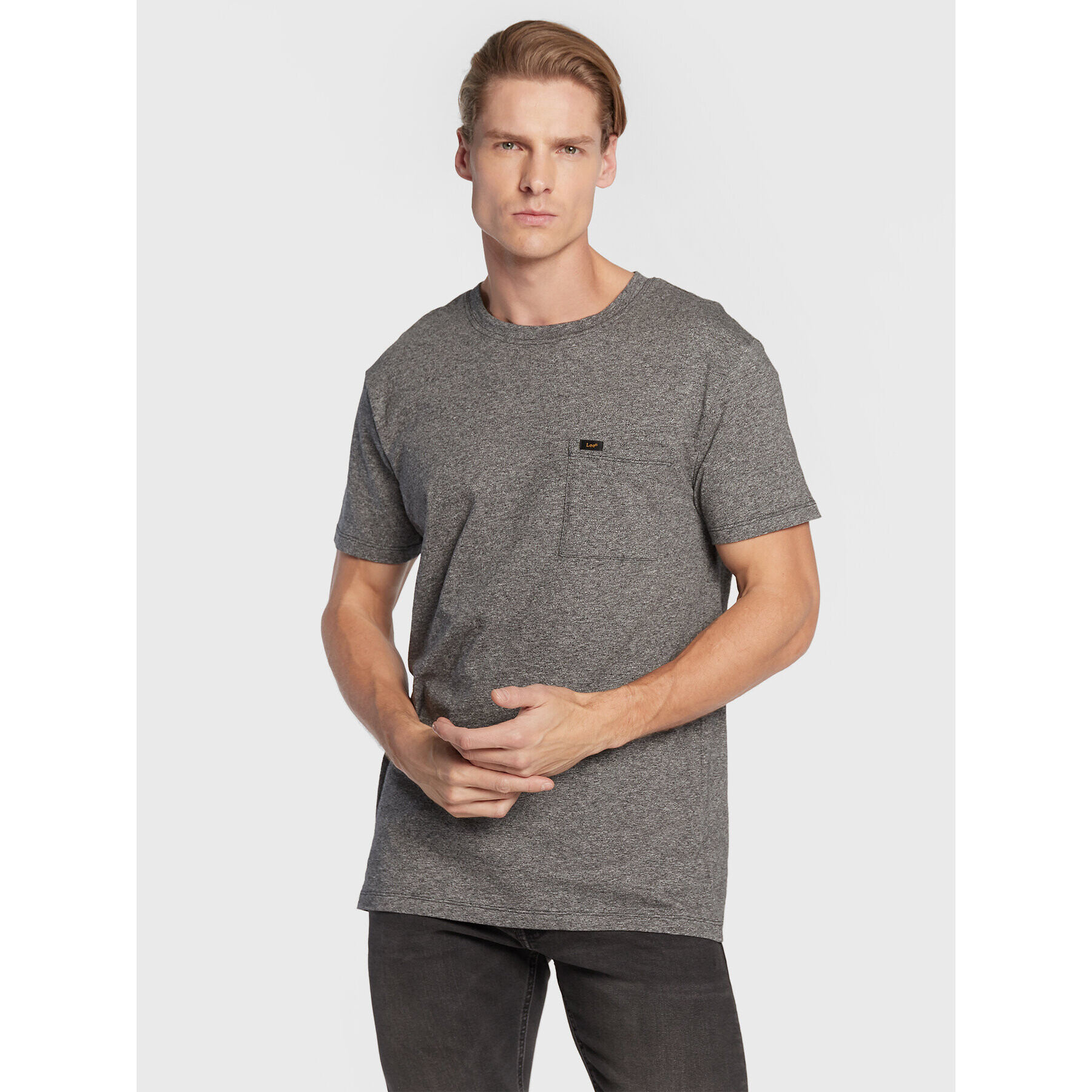 Lee Tricou Ultimate Pocket L66JWT01 Gri Slim Fit - Pled.ro