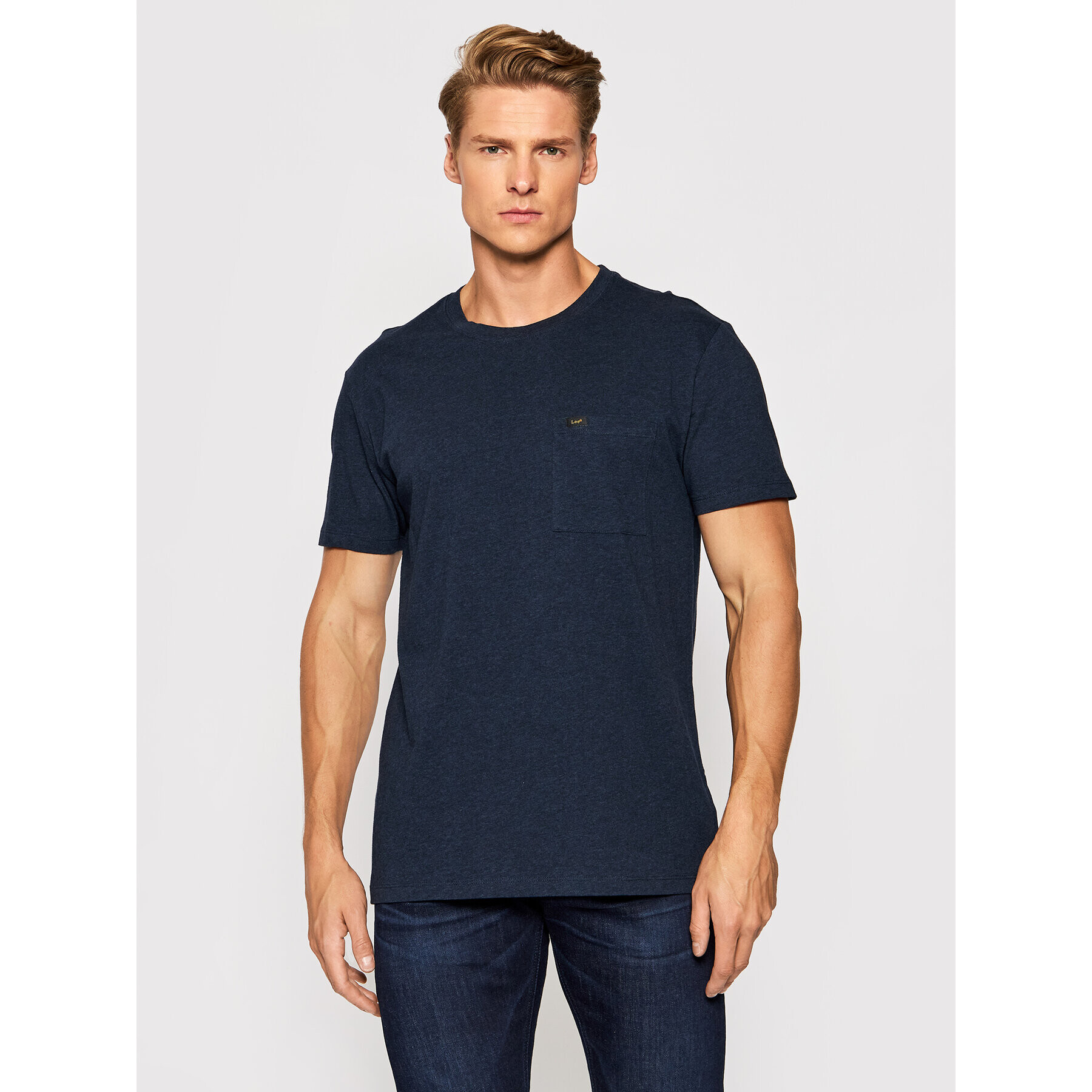 Lee Tricou Ultimate Pocket L66JWT35 Bleumarin Slim Fit - Pled.ro