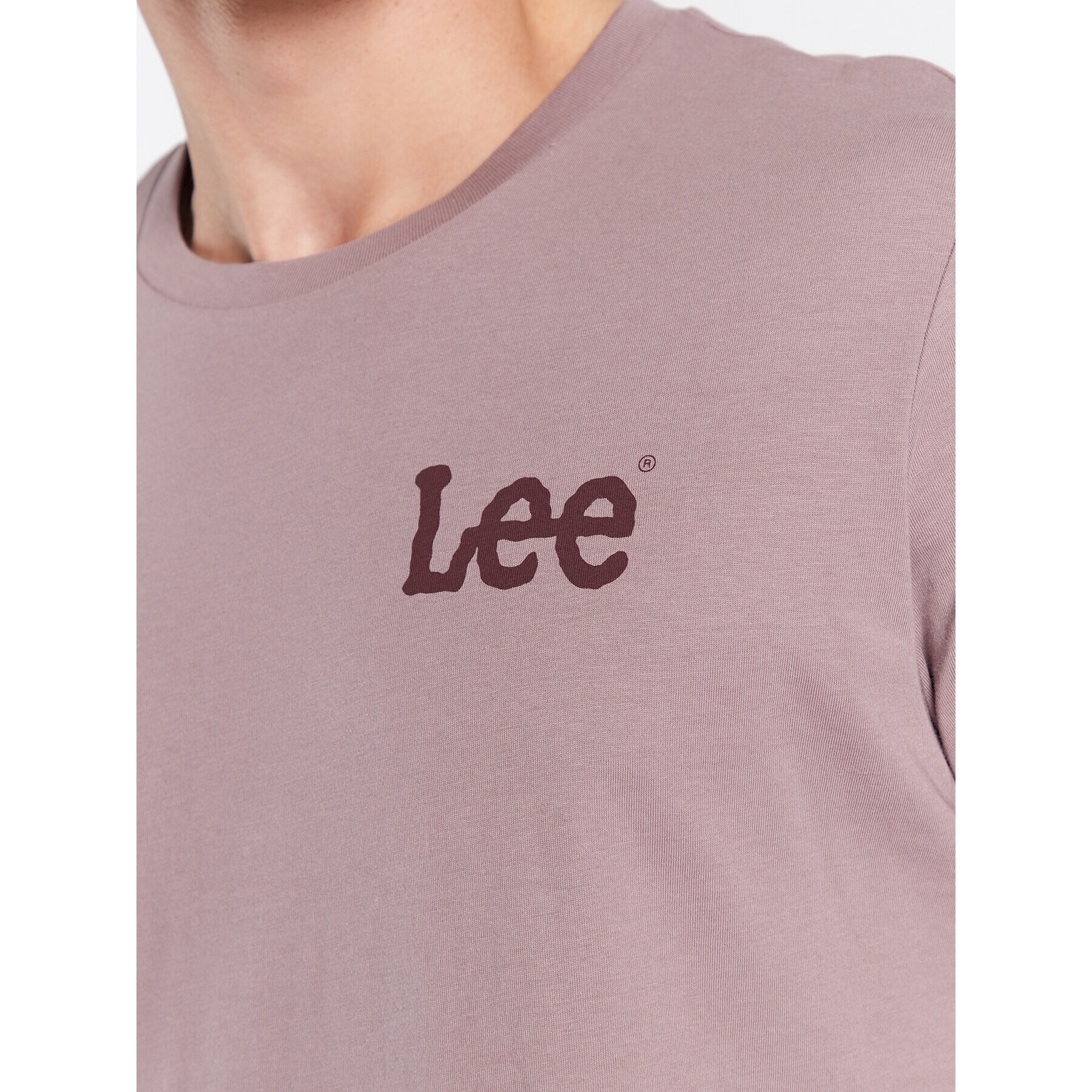 Lee Tricou Wobbly Logo L65QAI70 112321768 Violet Regular Fit - Pled.ro