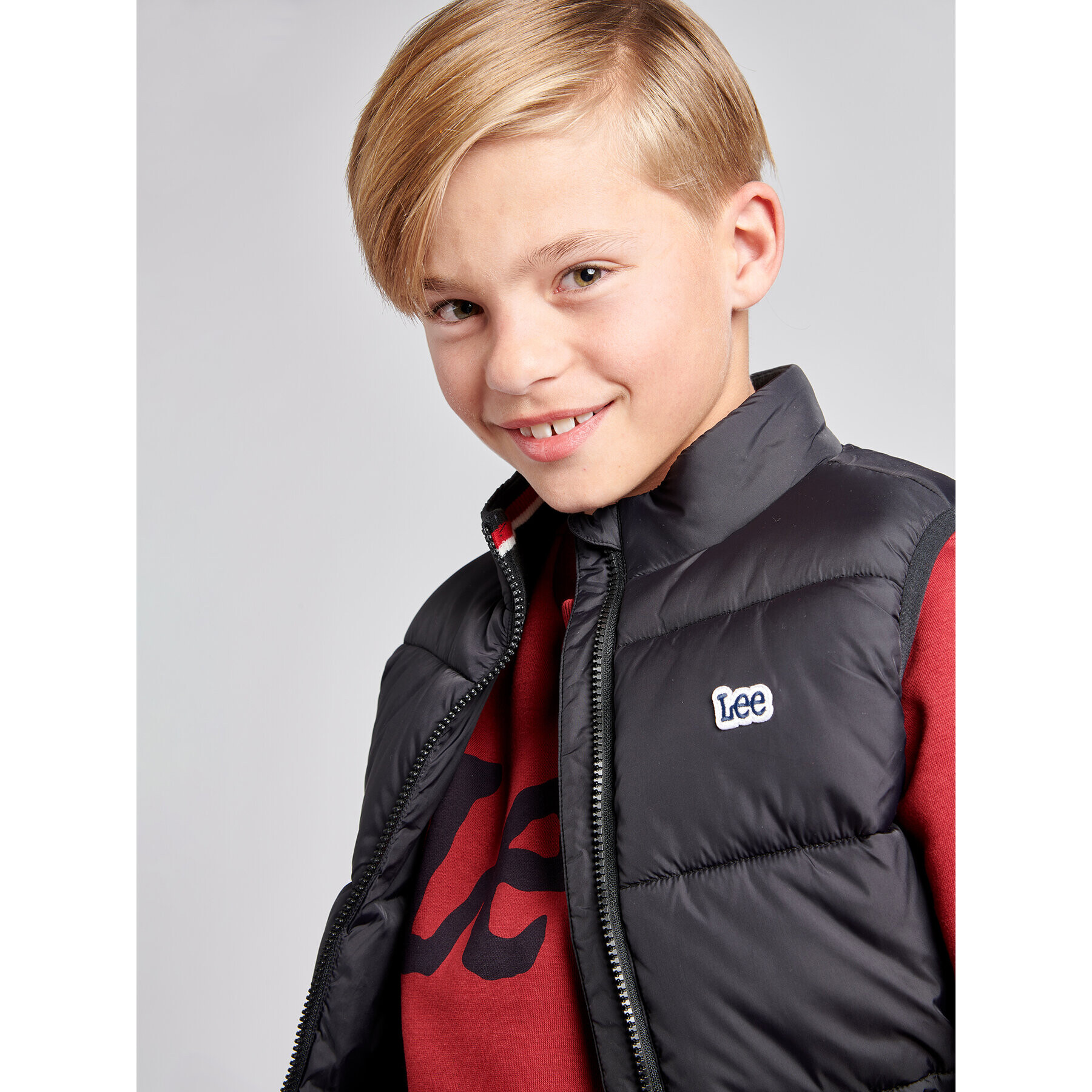 Lee Vestă Gilet 0036 Negru Regular Fit - Pled.ro