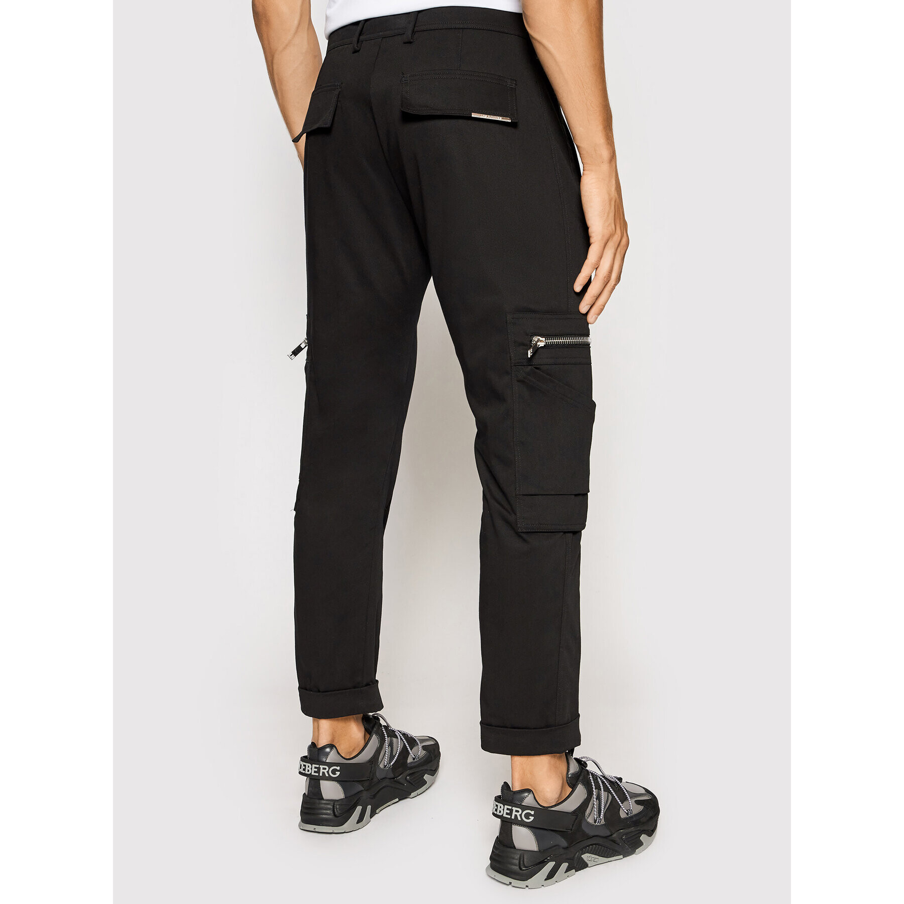 Les Hommes Pantaloni din material LLP133335U Negru Regular Fit - Pled.ro