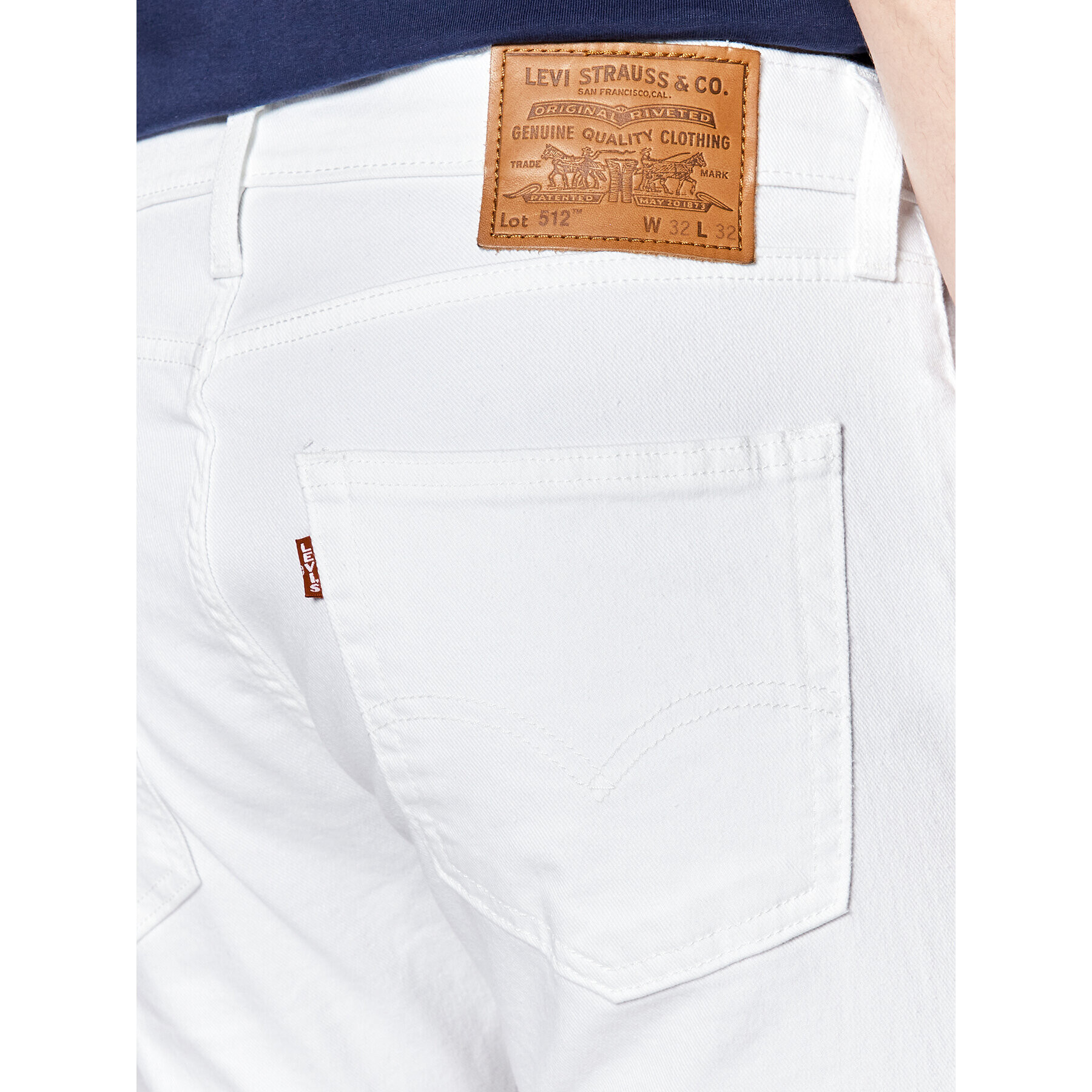 Levi's® Blugi 512™ 28833-1115 Alb Slim Taper Fit - Pled.ro