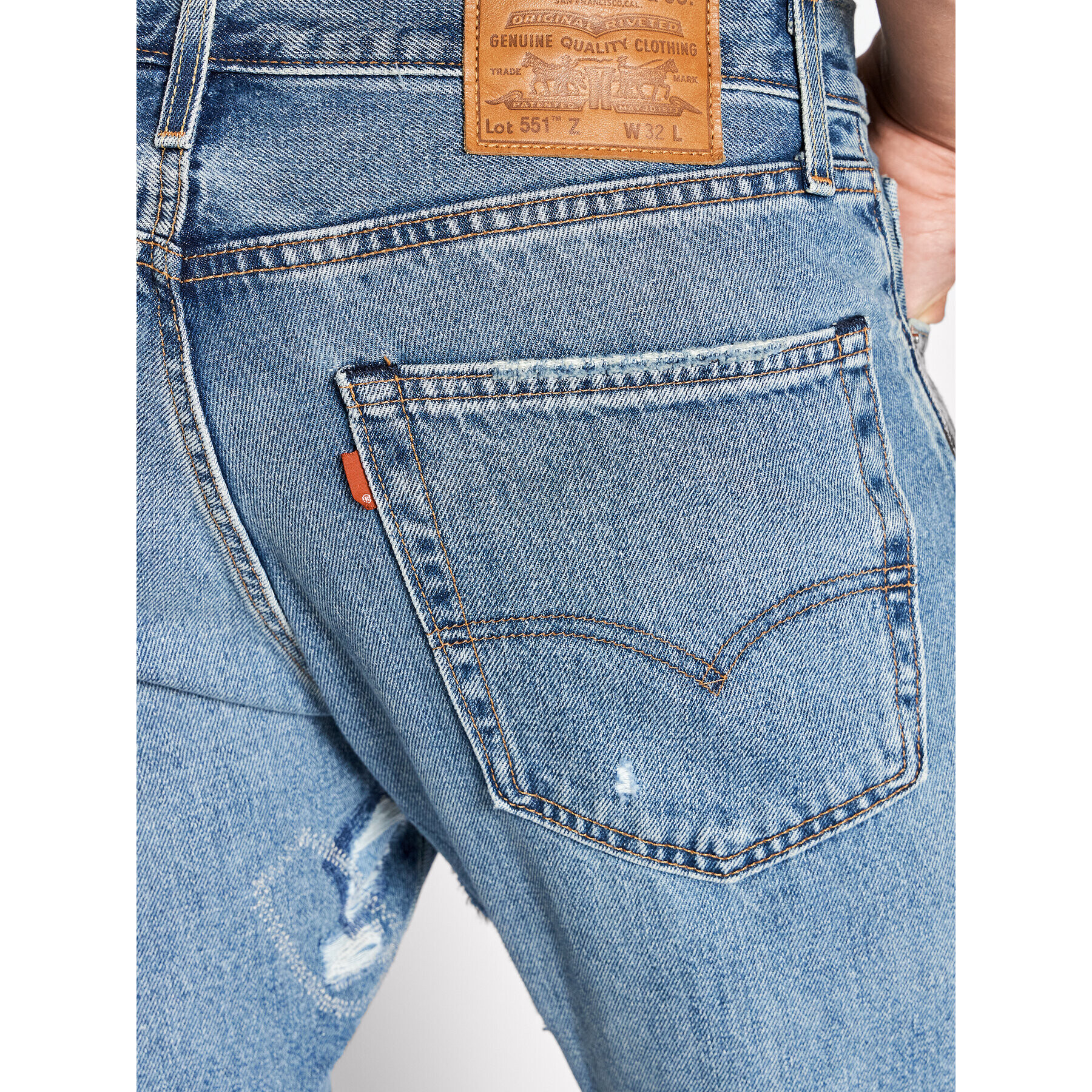 Levi's® Blugi 551™ Authentic A0927-0019 Albastru Straight Fit - Pled.ro