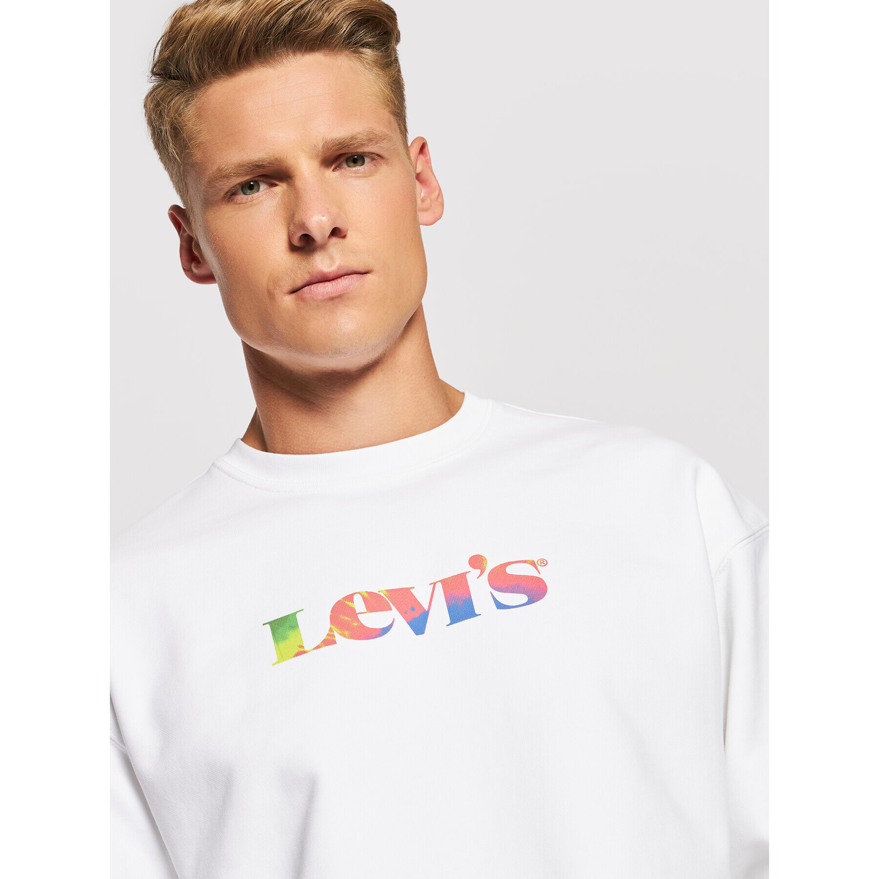 Levi's® Bluză Graphic 38712-0029 Alb Relaxed Fit - Pled.ro