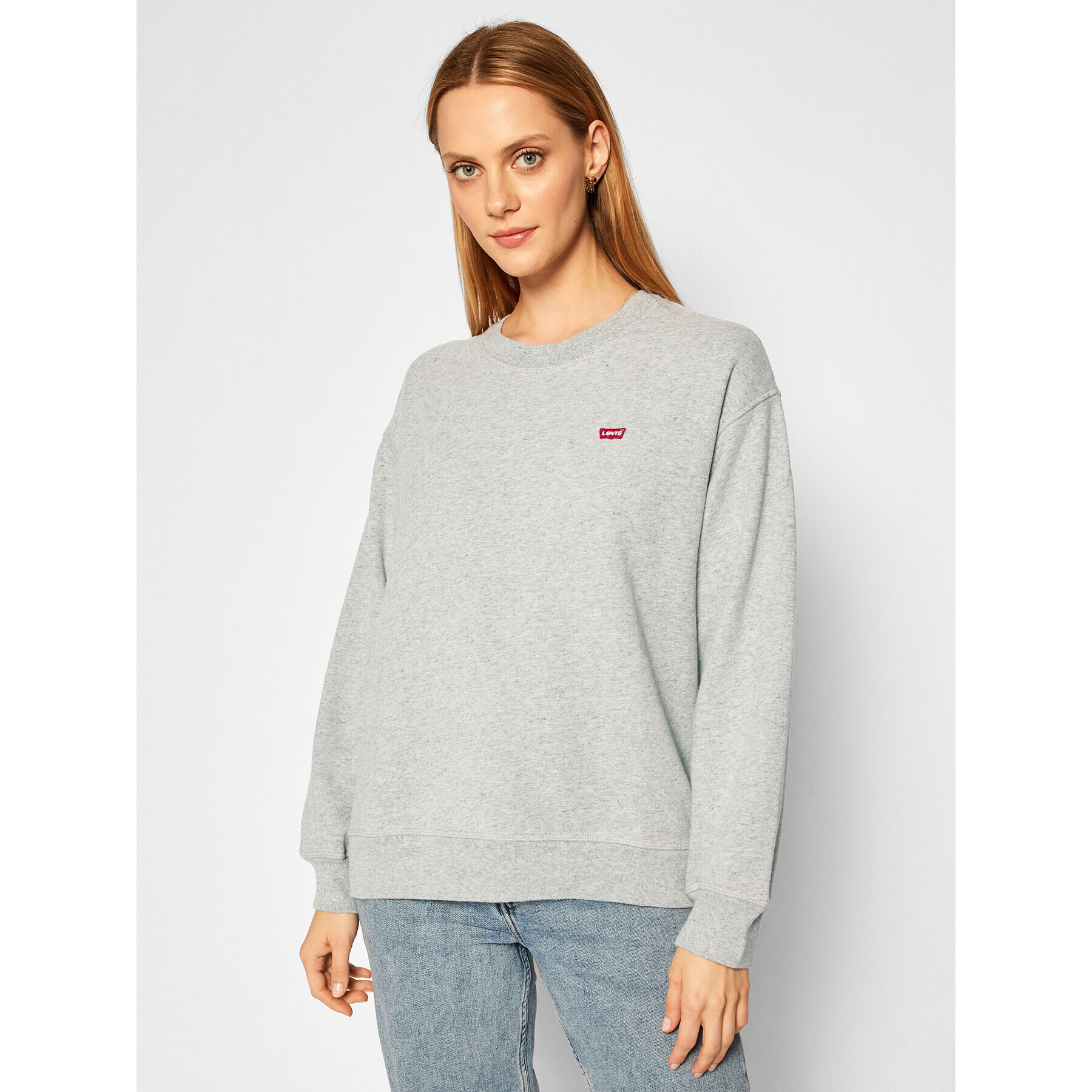 Levi's® Bluză Standard Crewneck 24688-0000 Gri Relaxed Fit - Pled.ro