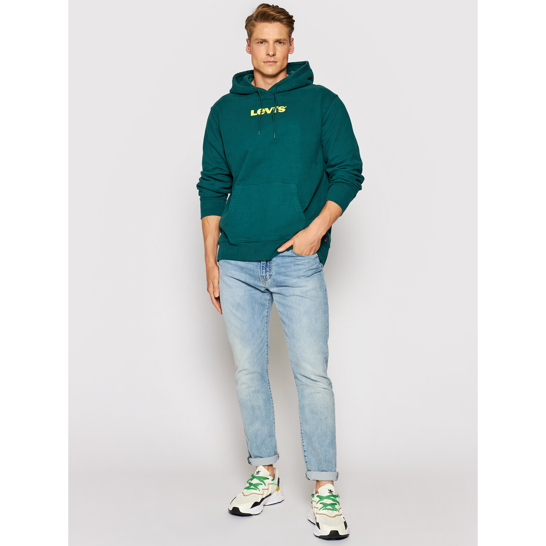 Levi's® Bluză Unisex Graphic A2410-0003 Verde Standard Fit - Pled.ro