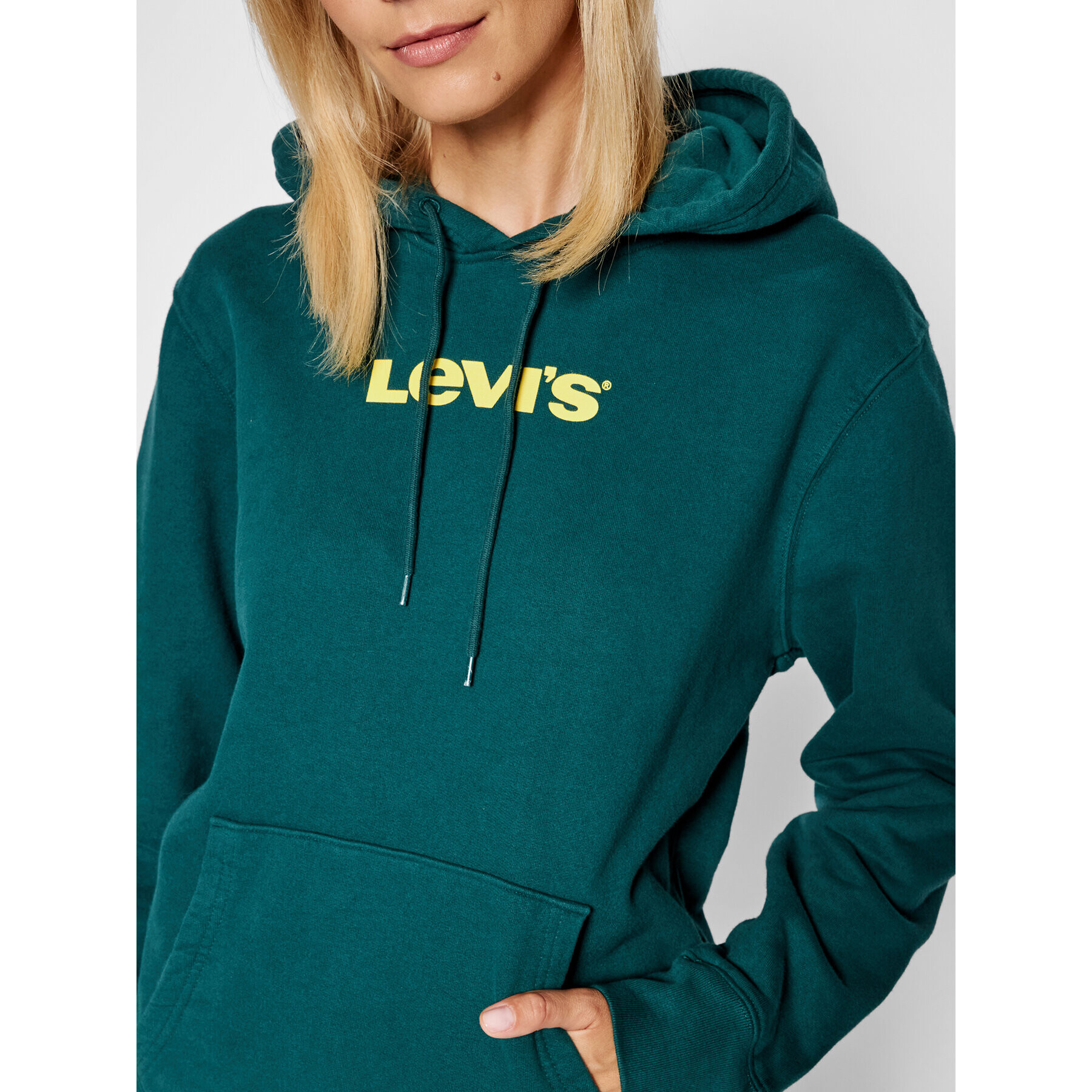 Levi's® Bluză Unisex Graphic A2410-0003 Verde Standard Fit - Pled.ro