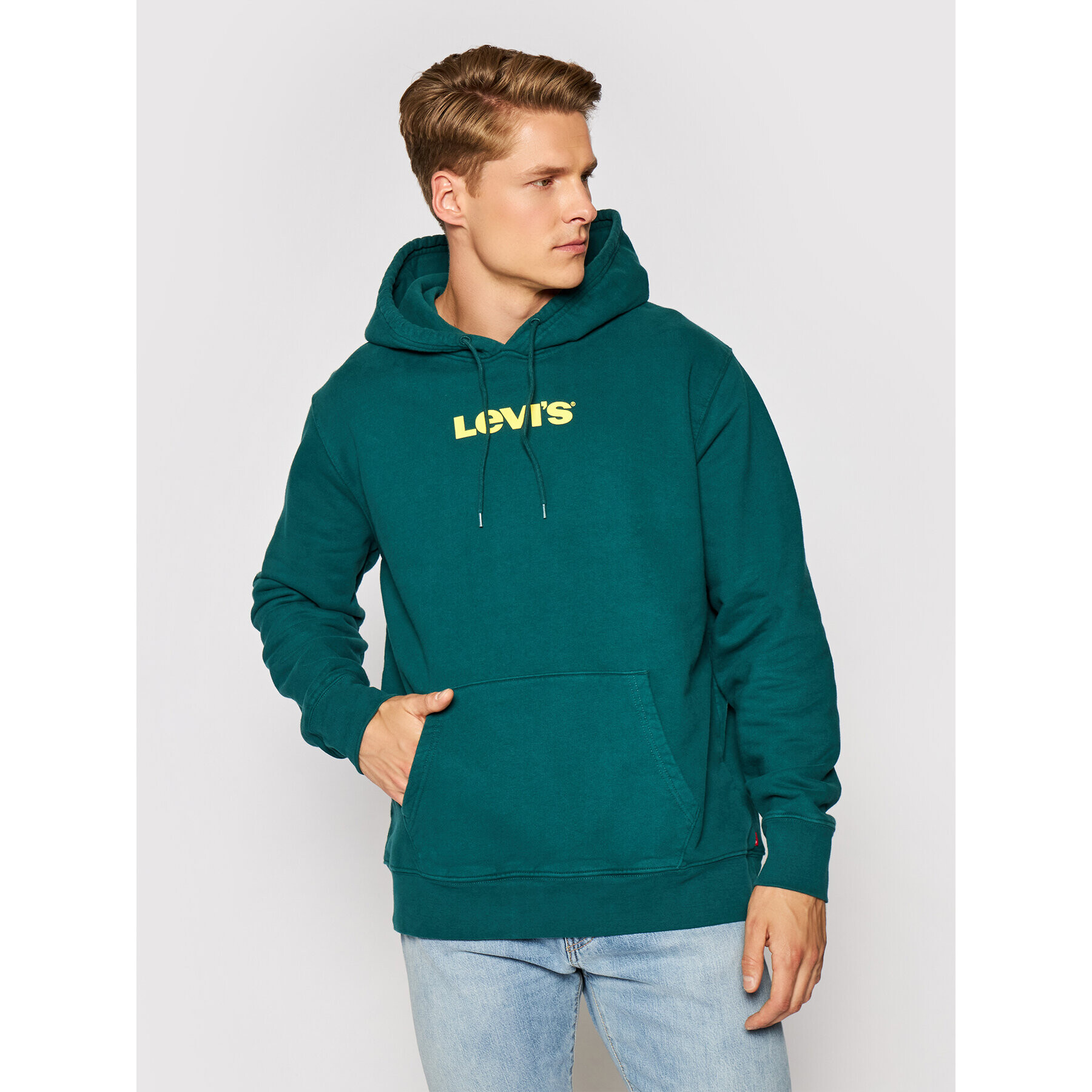 Levi's® Bluză Unisex Graphic A2410-0003 Verde Standard Fit - Pled.ro