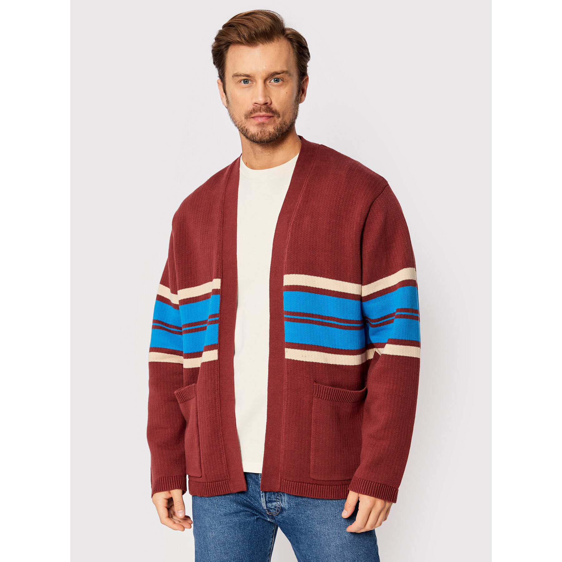 Levi's® Cardigan Noragi A3105-0000 Vișiniu Relaxed Fit - Pled.ro