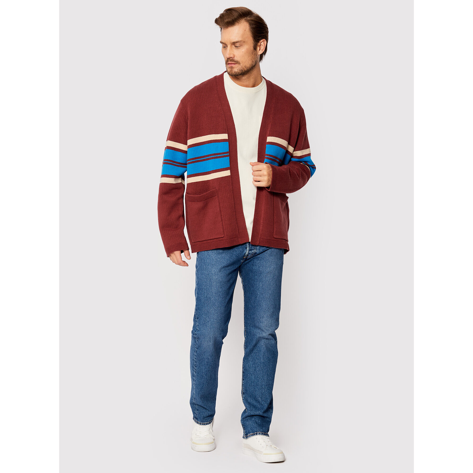 Levi's® Cardigan Noragi A3105-0000 Vișiniu Relaxed Fit - Pled.ro