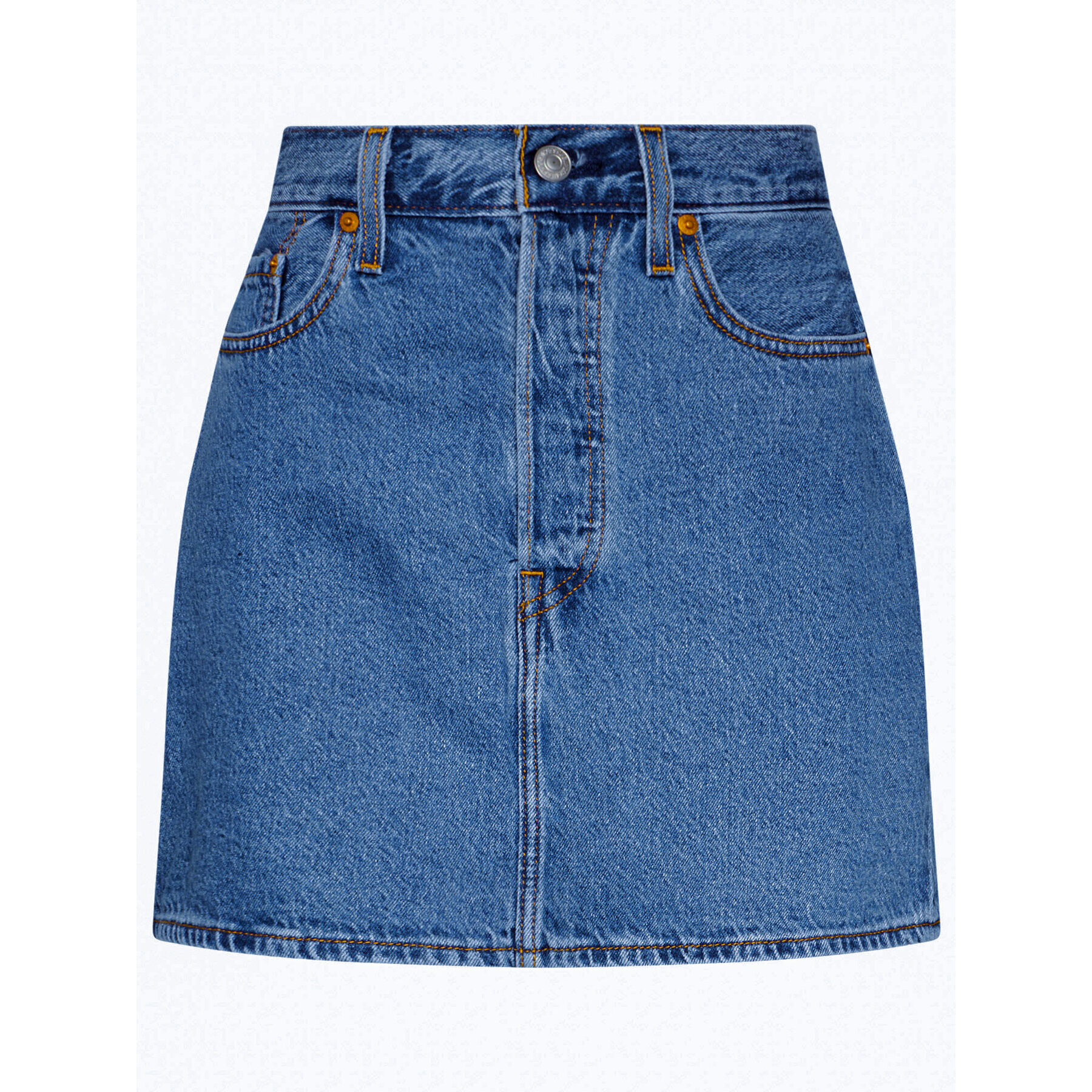 Levi's® Fustă de blugi Ribcage 27889-0001 Bleumarin Regular Fit - Pled.ro