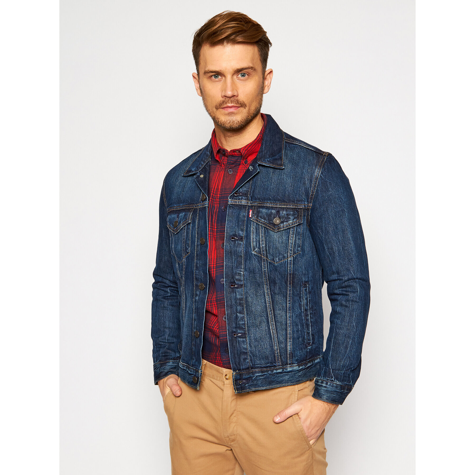 Levi's® Geacă de blugi The Trucker 72334-0352 Bleumarin Regular Fit - Pled.ro