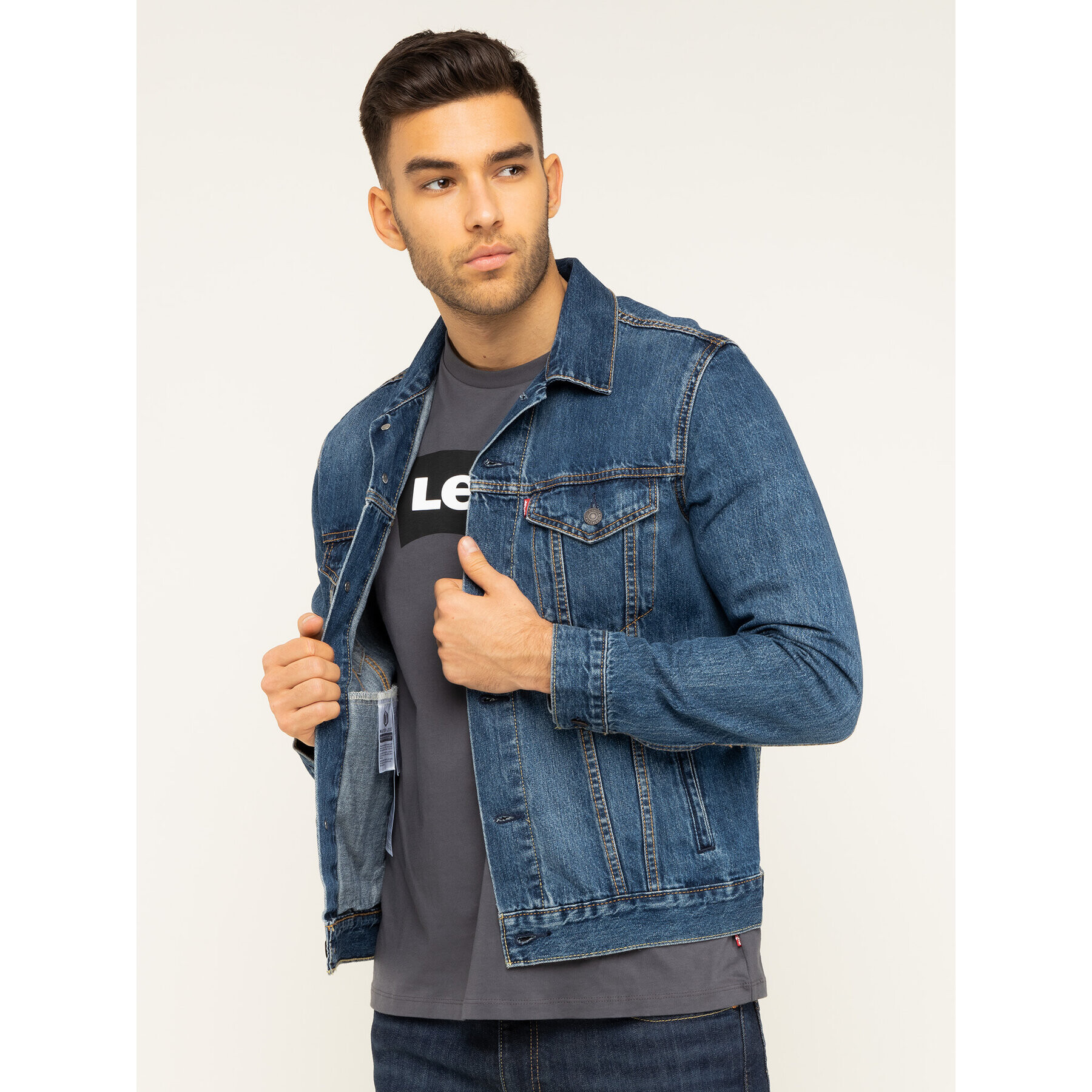 Levi's® Geacă de blugi The Trucker 72334-0354 Bleumarin Regular Fit - Pled.ro