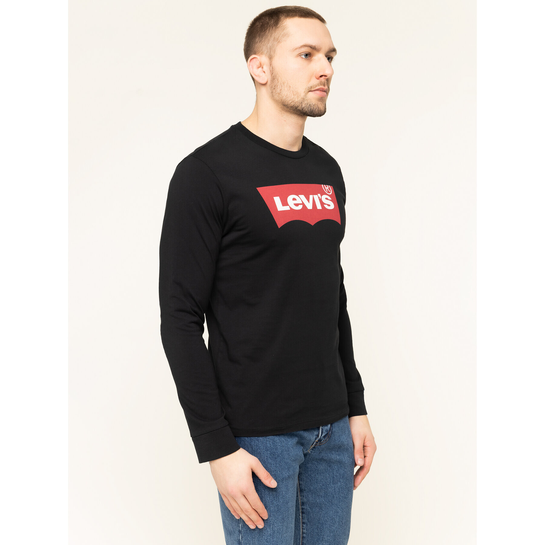 Levi's® Longsleeve Graphic Tee 36015-0013 Negru Regular Fit - Pled.ro