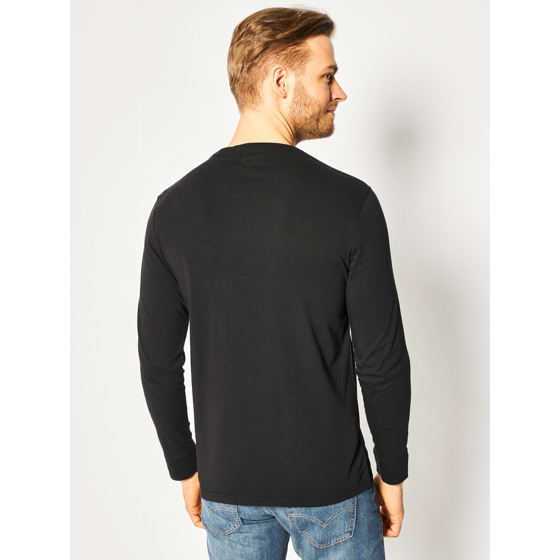 Levi's® Longsleeve Housemark Tee 72848-0009 Negru Regular Fit - Pled.ro