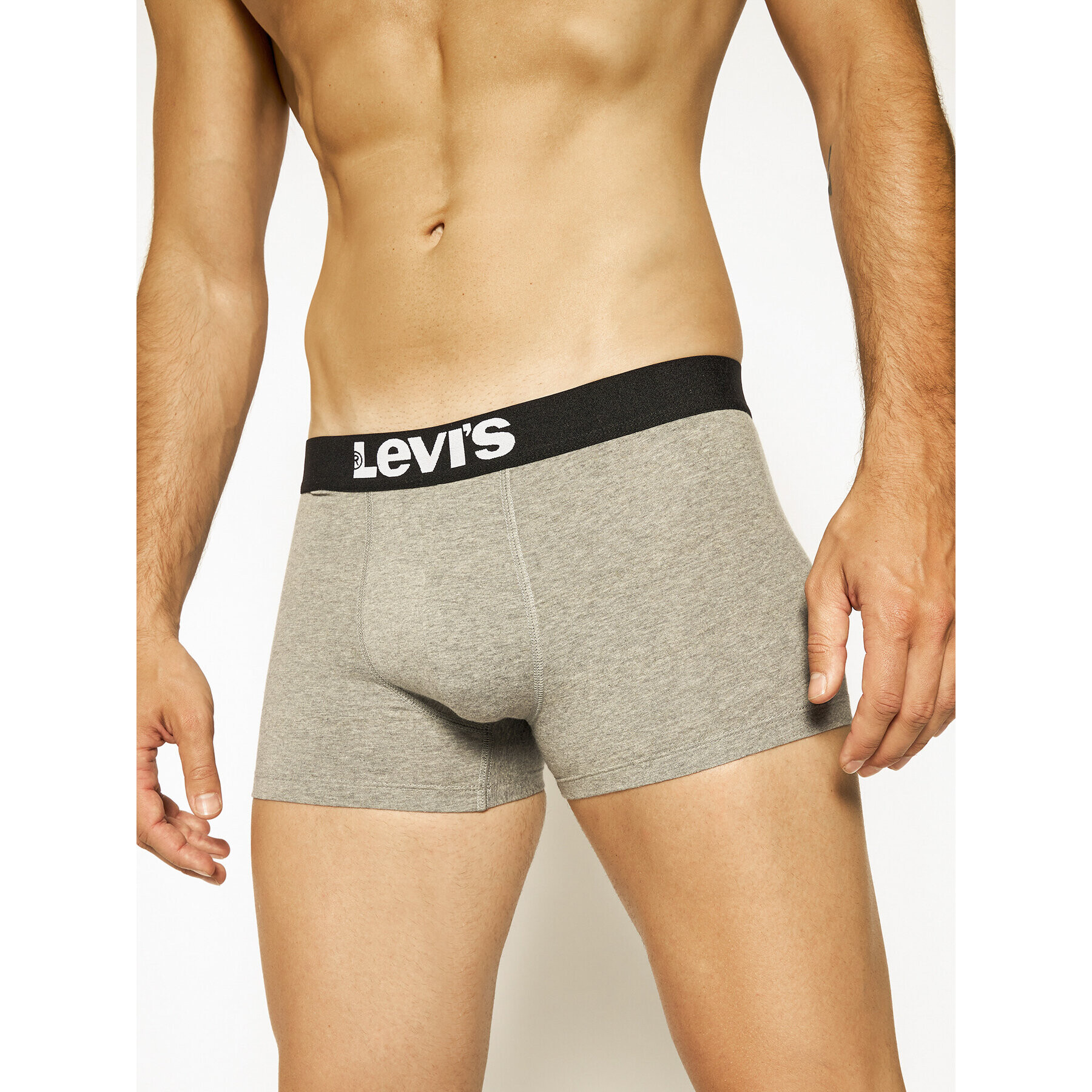 Levi's® Set 2 perechi de boxeri Solid Basic 905002001 Gri - Pled.ro