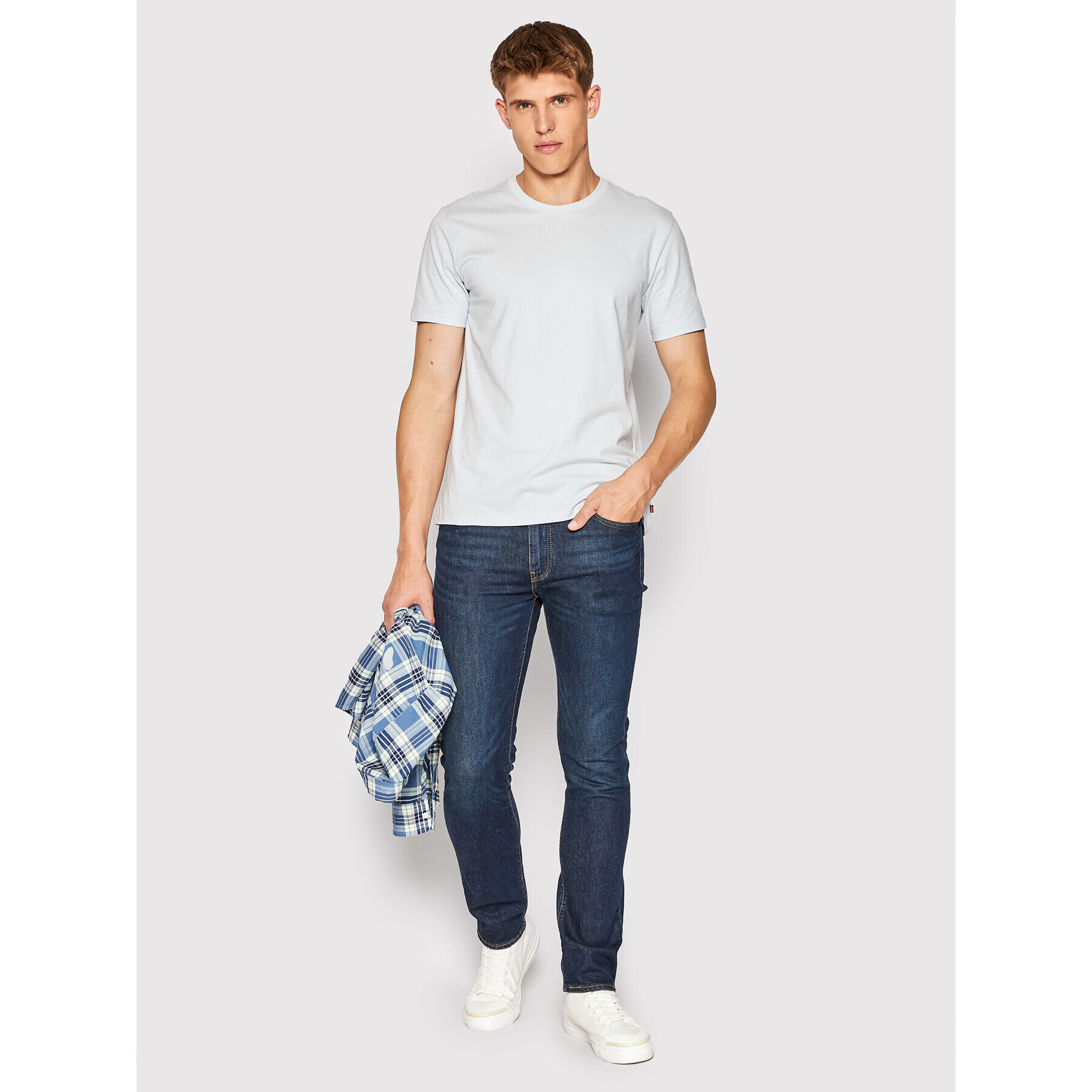 Levi's® Set 2 tricouri 79541-0030 Albastru Slim Fit - Pled.ro