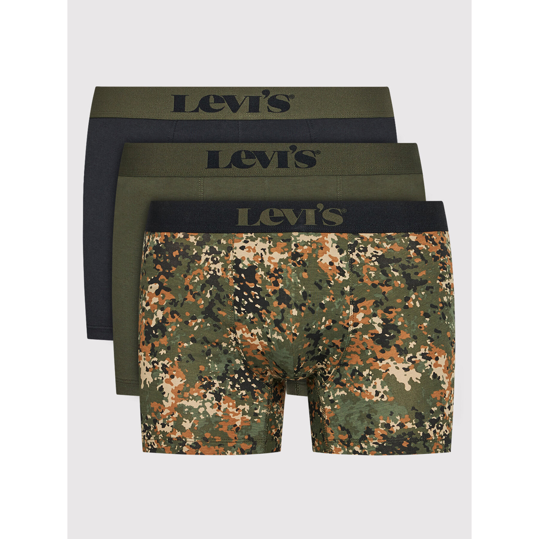 Levi's® Set 3 perechi de boxeri 701203919 Verde - Pled.ro