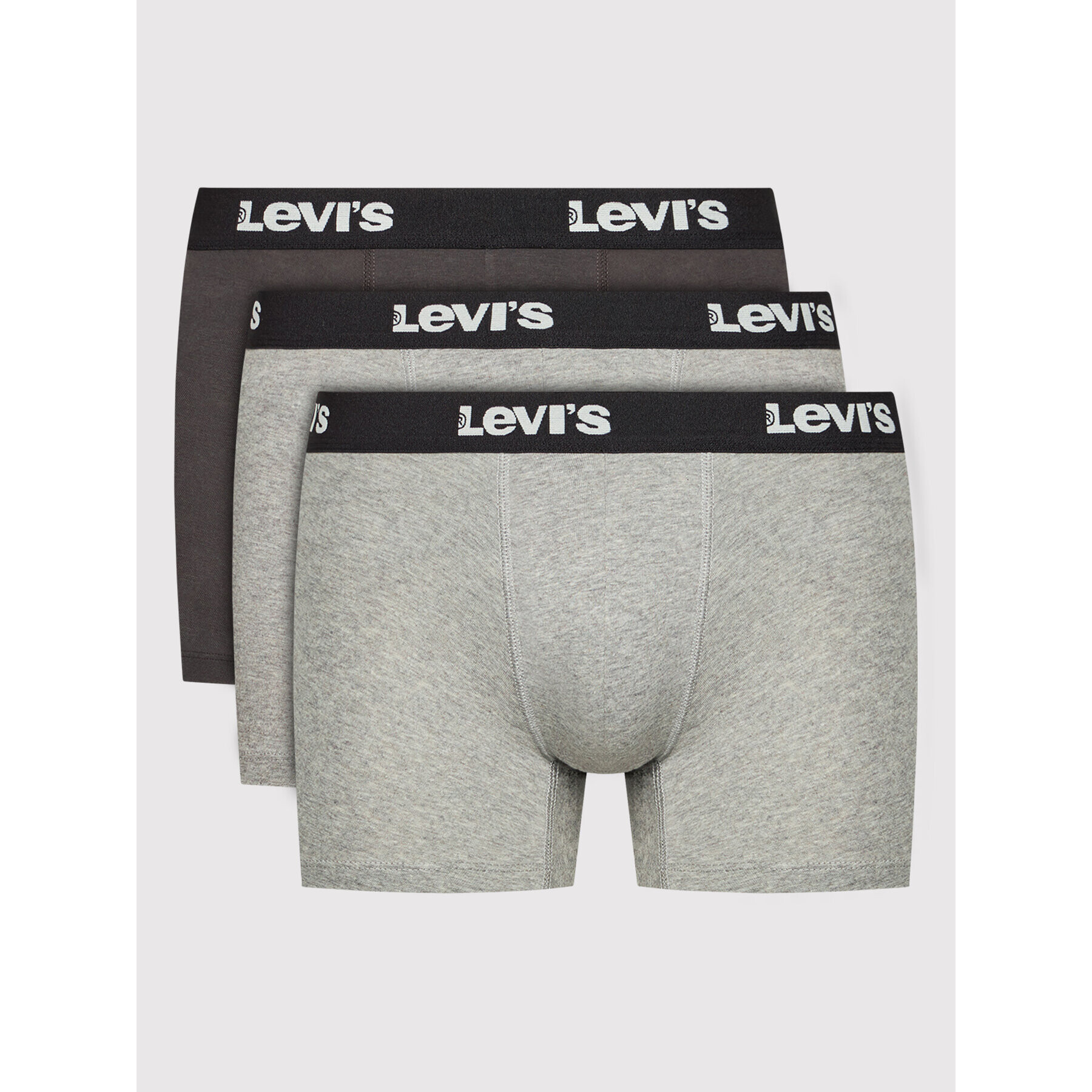 Levi's® Set 3 perechi de boxeri 701219019 Gri - Pled.ro