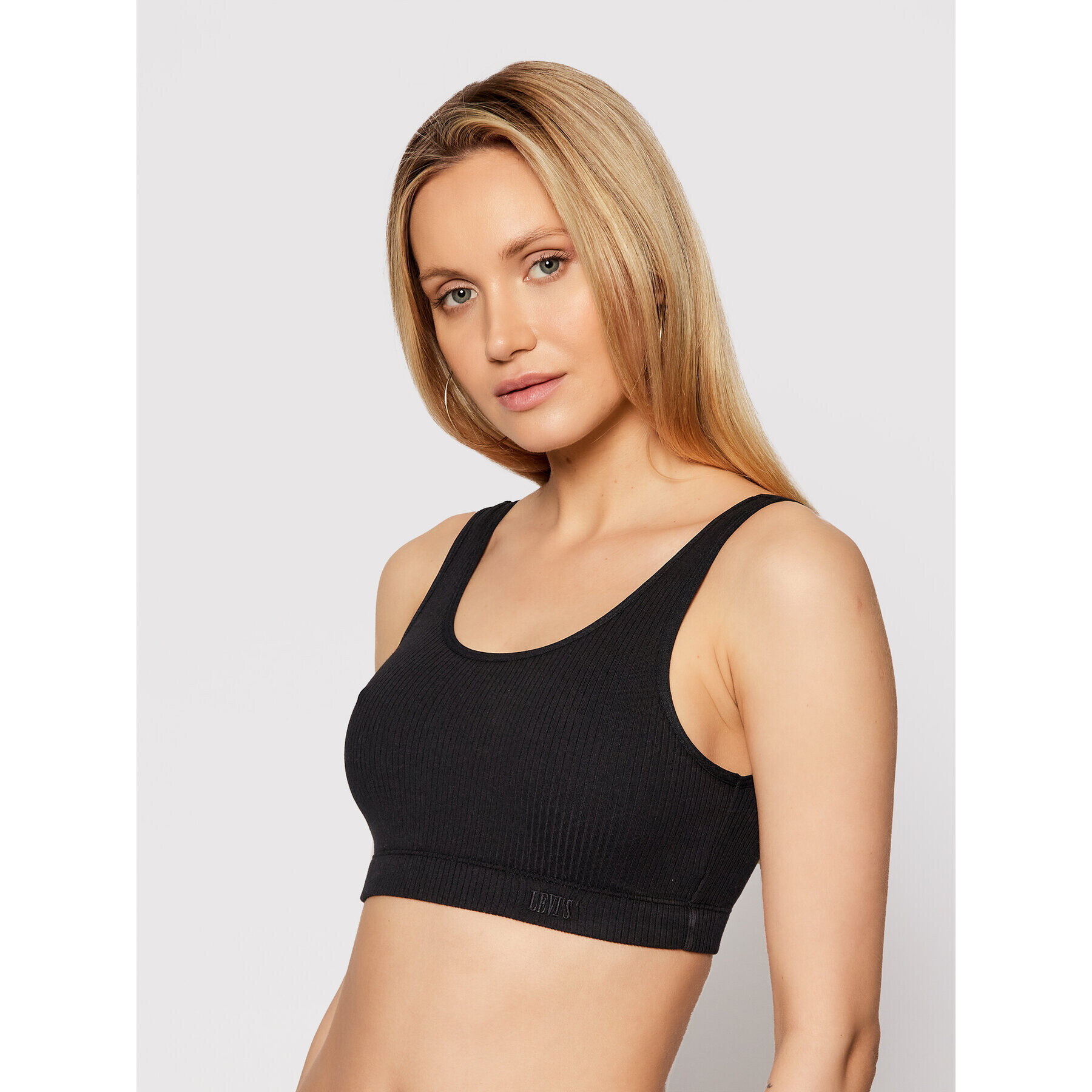 Levi's® Sutien top Rib Bra 16580-0002 Negru - Pled.ro