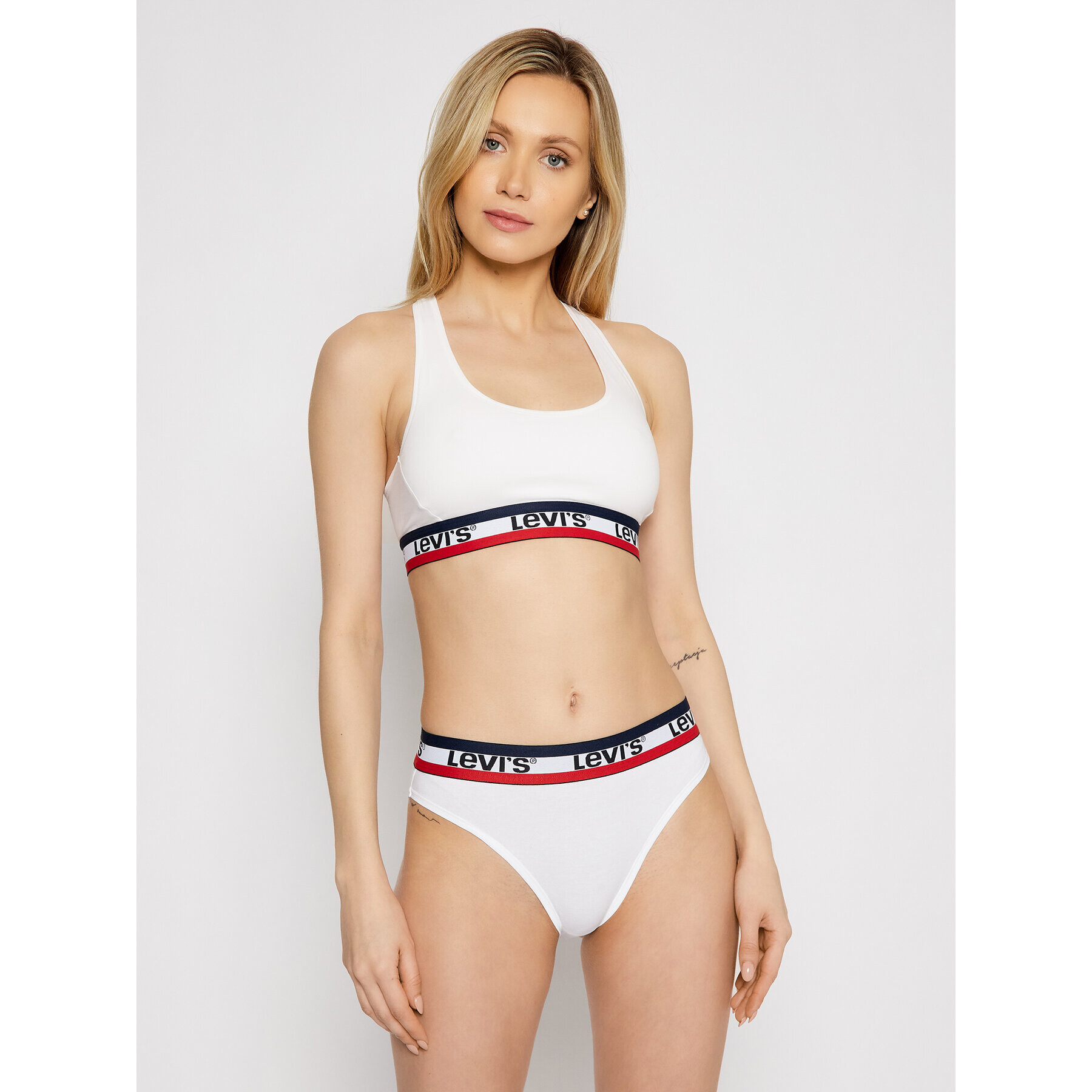 Levi's® Sutien top Sporty 16985-0000 Alb - Pled.ro