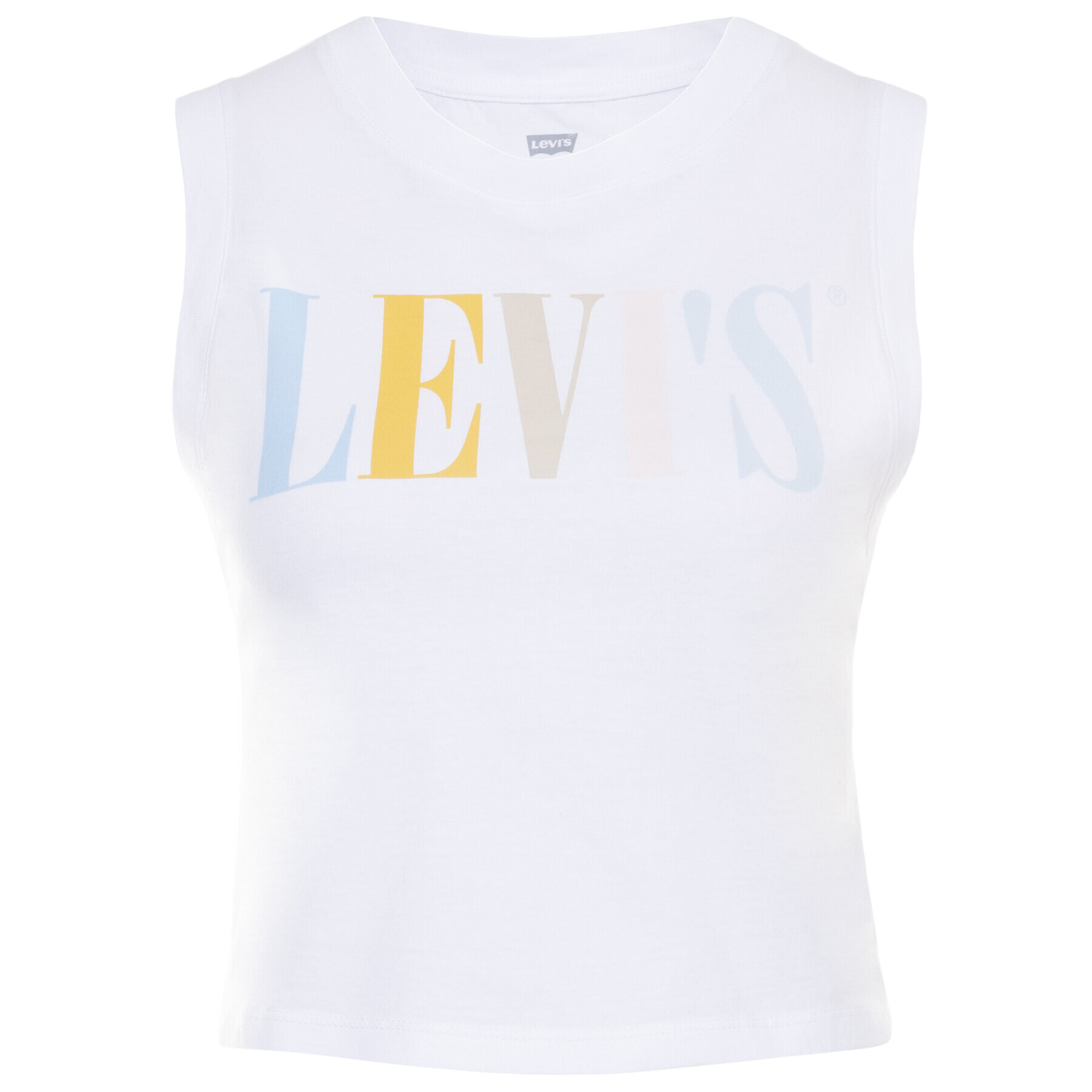 Levi's® Top Graphic Crop Tank 39810-0037 Alb Regular Fit - Pled.ro