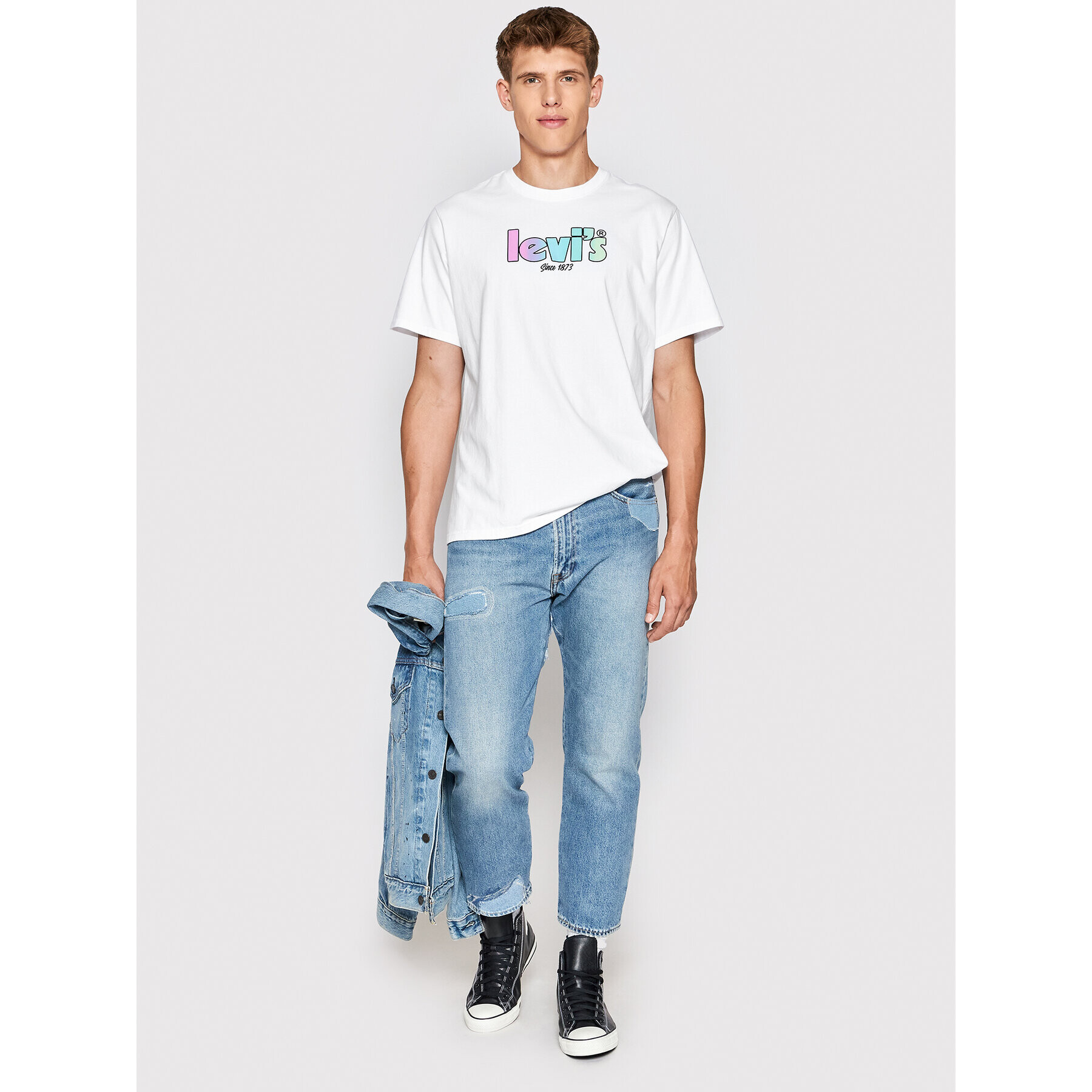 Levi's® Tricou 16143-0161 Alb Regular Fit - Pled.ro