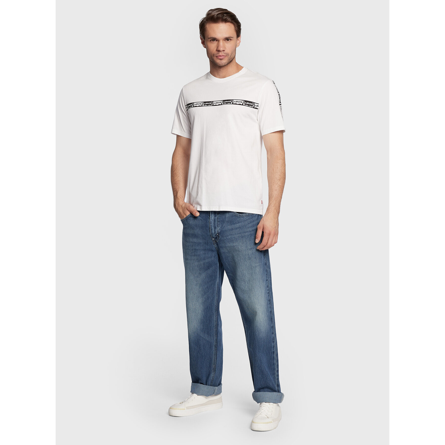 Levi's® Tricou Core 16143-0612 Alb Relaxed Fit - Pled.ro