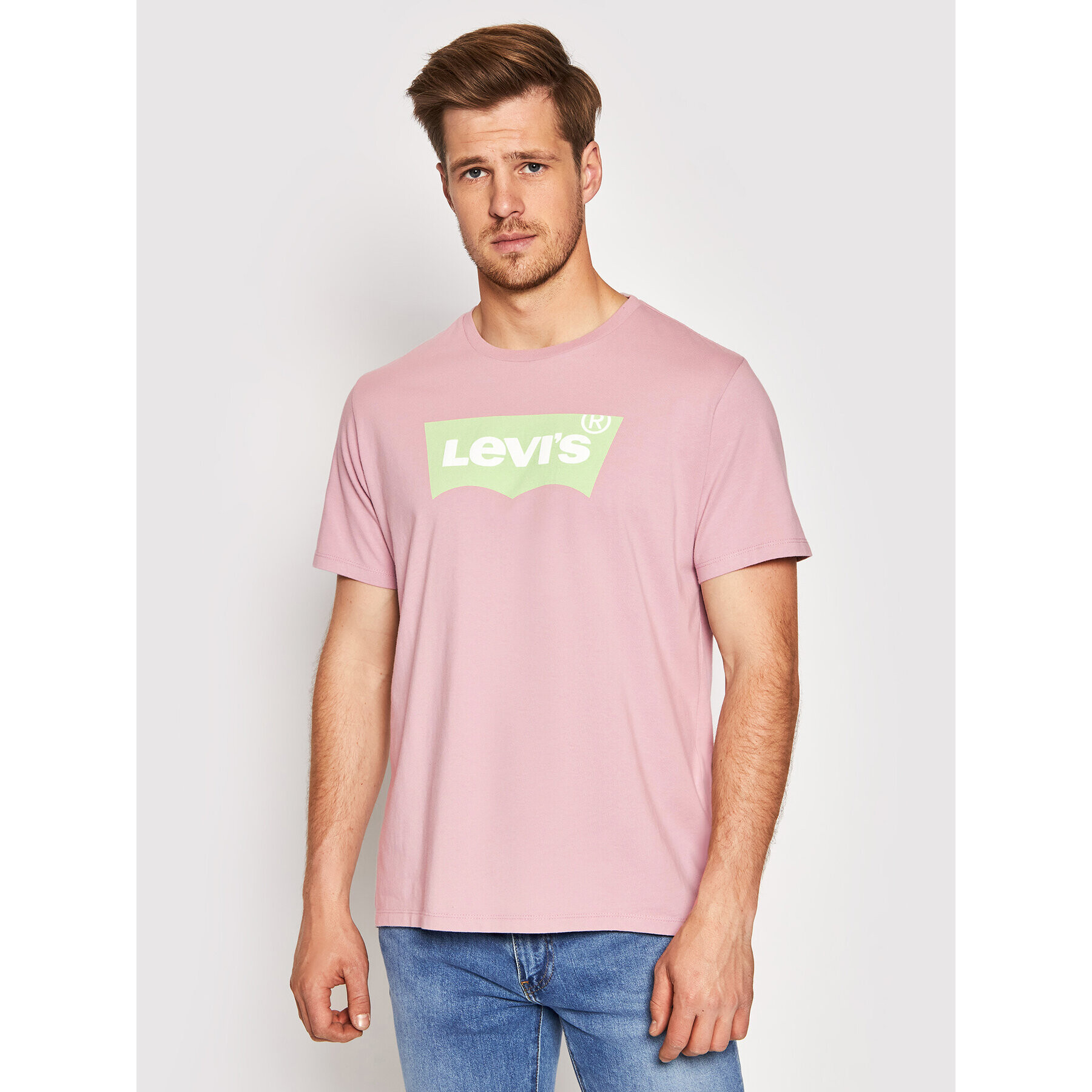 Levi's® Tricou Graphic Tee Housemark 22489-0430 Violet Standard Fit - Pled.ro