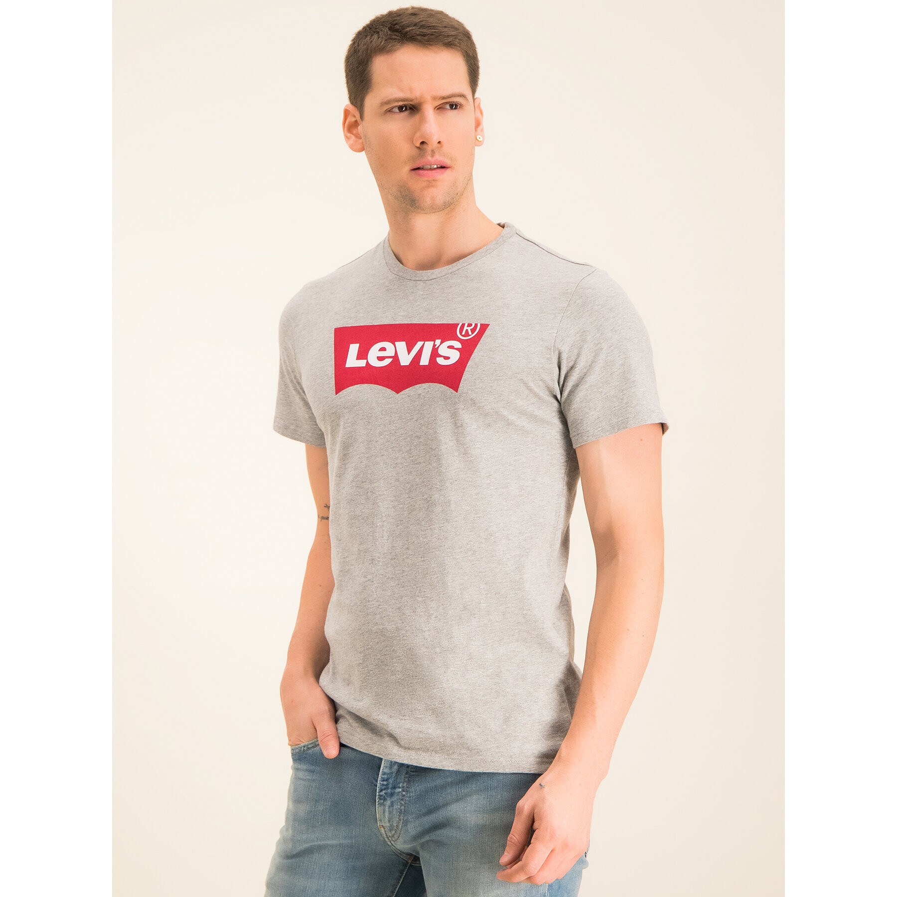 Levi's® Tricou Housemark Tee 17783-0138 Gri Regular Fit - Pled.ro